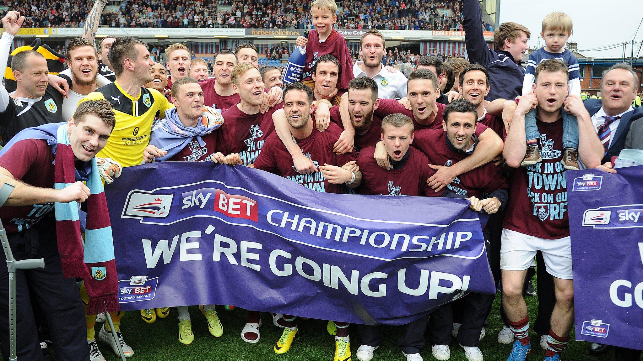 Burnley celebrate promotion