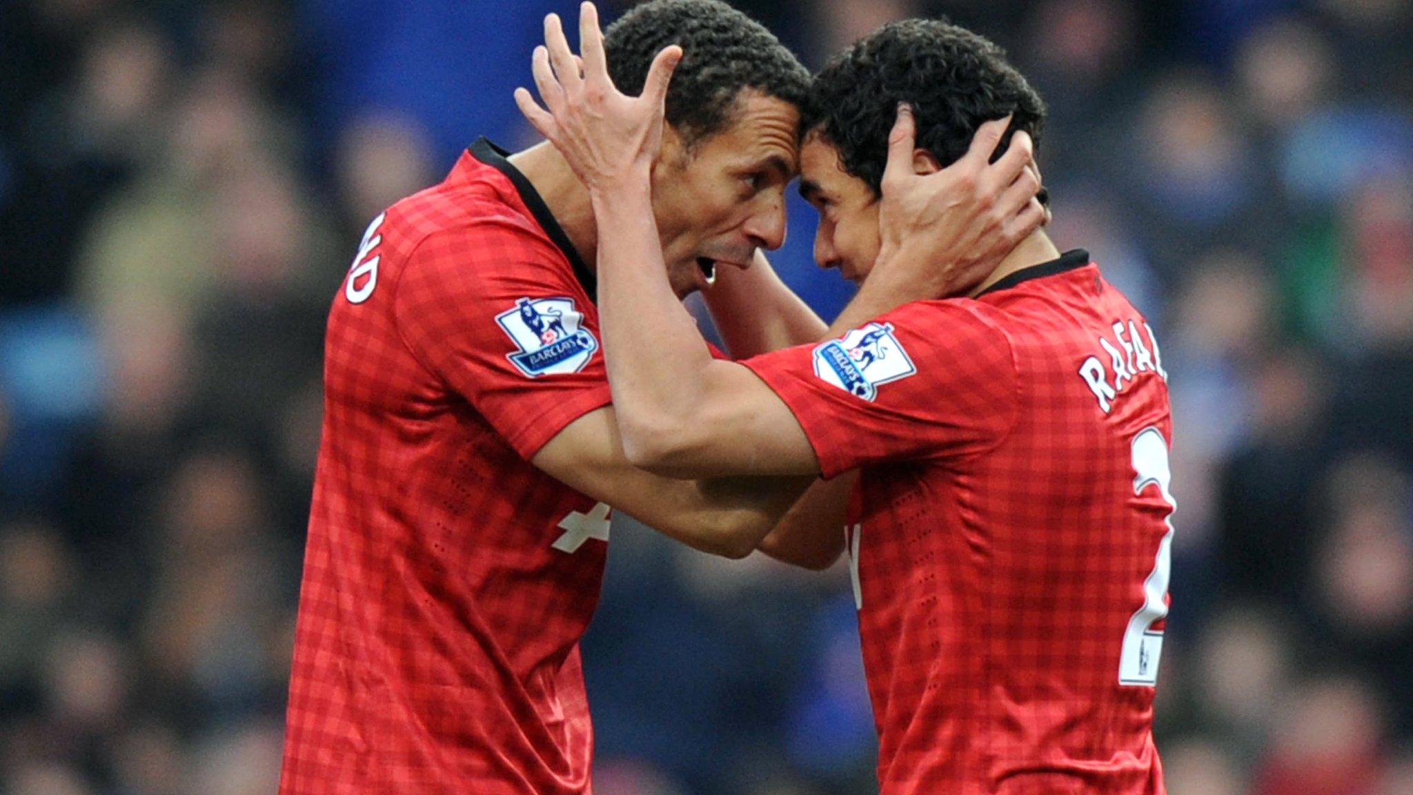 Manchester United's Rio Ferdinand and Rafael