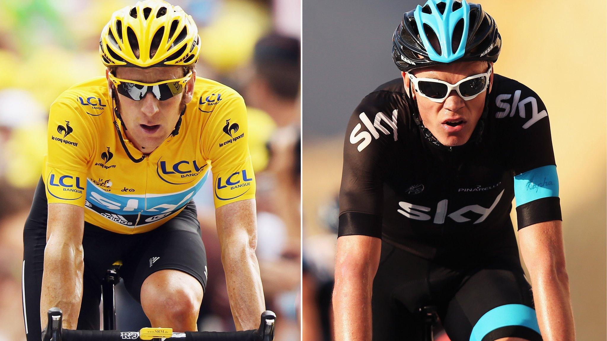 Sir Bradley Wiggins and Chris Froome