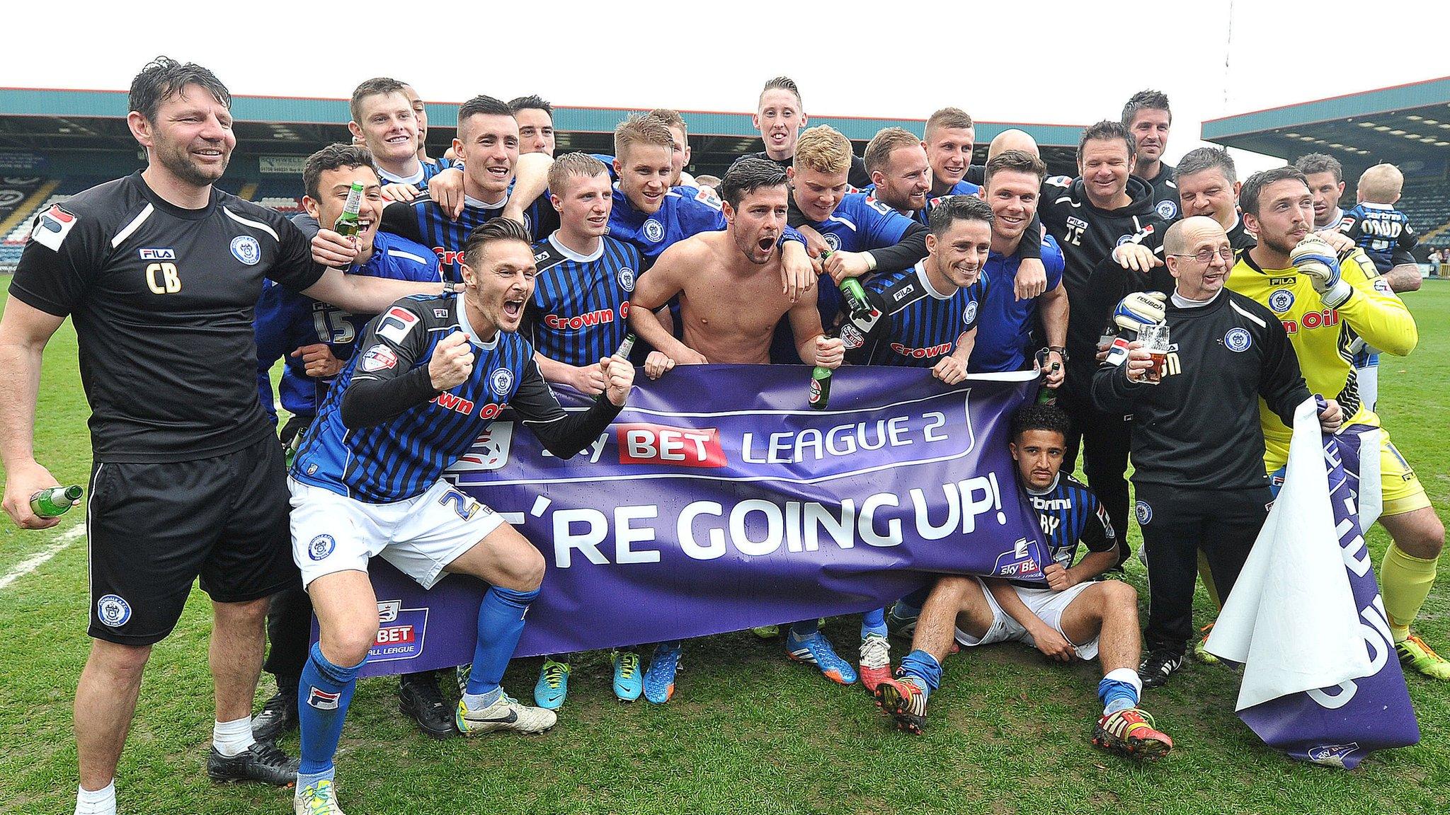 Rochdale celebrate promotion