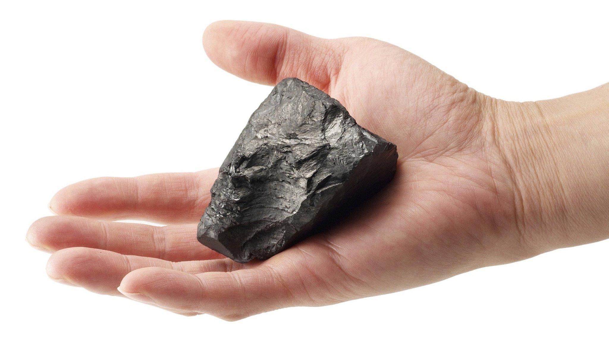 A piece of coal