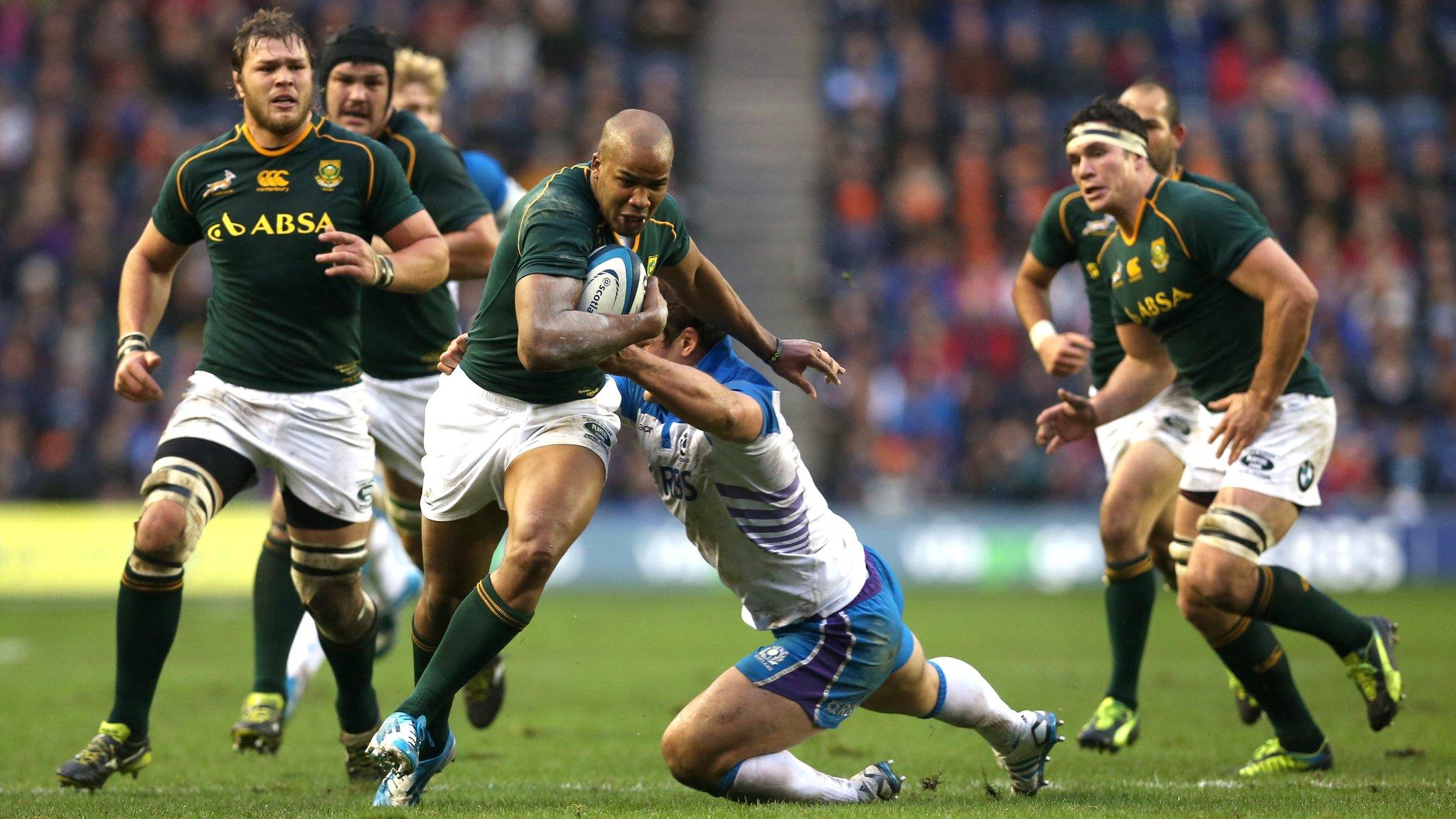 South Africa hammered Scotland 28-0 in November