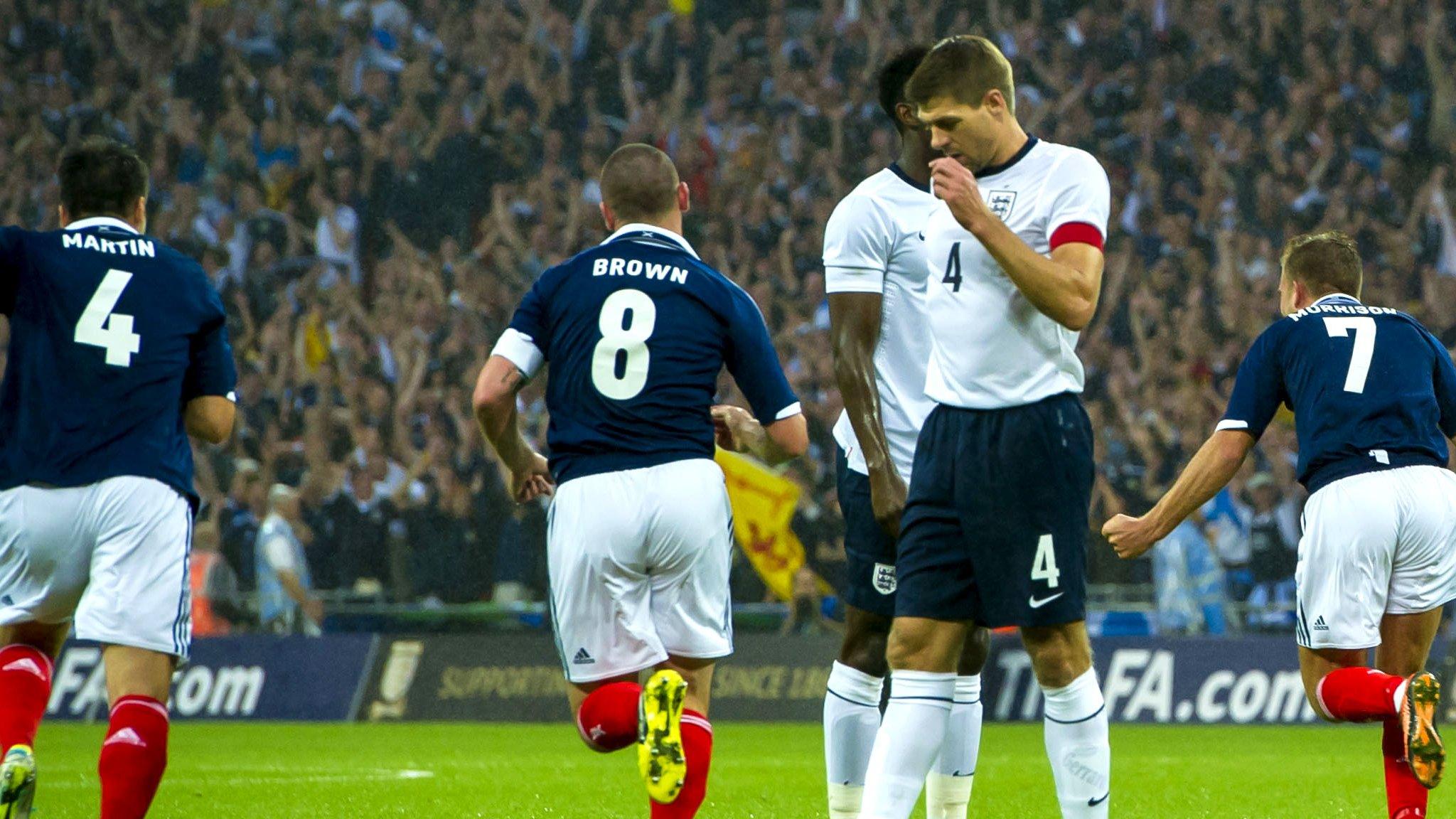 Scotland lost 3-2 at Wembley last year