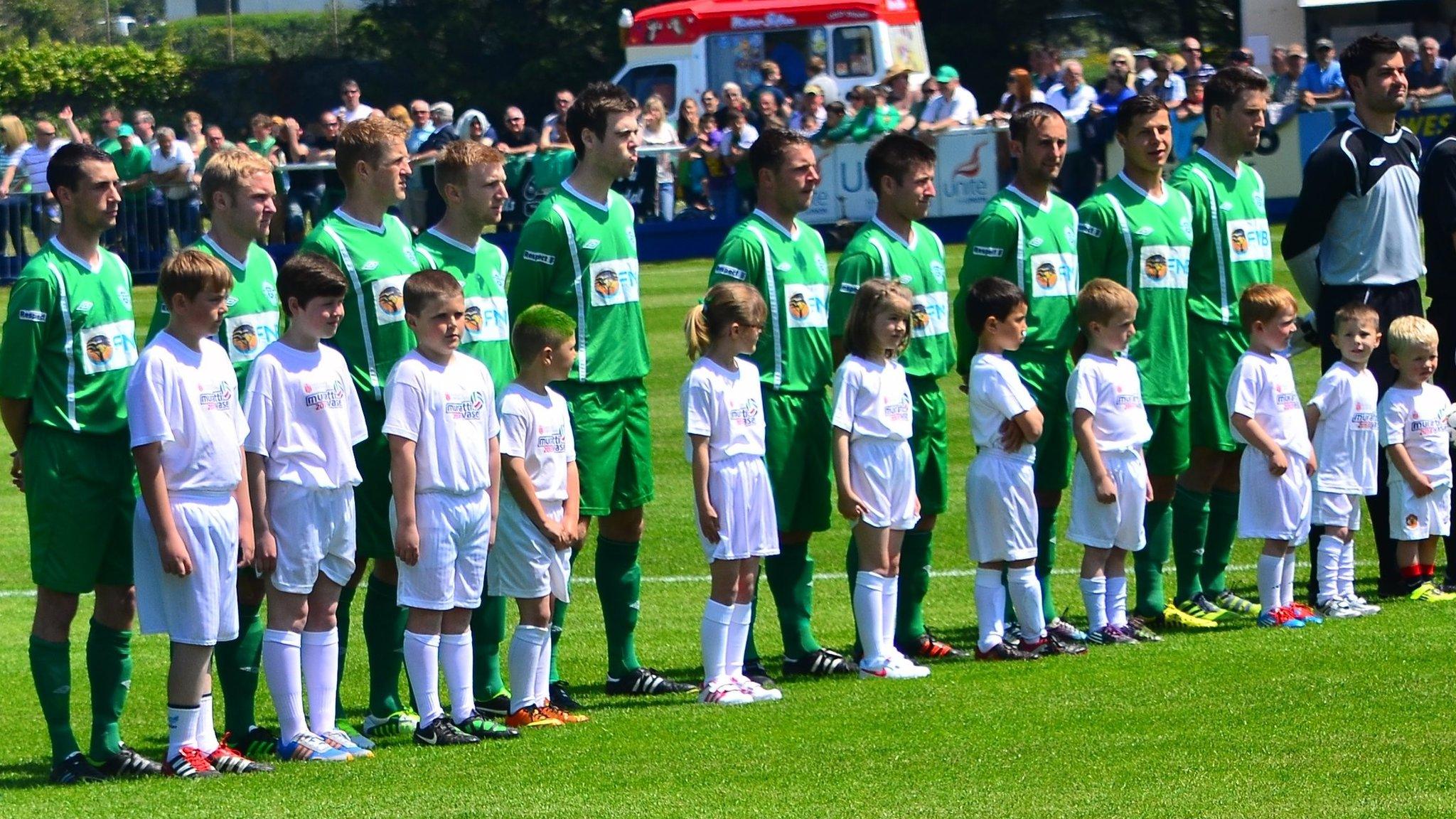 Guernsey's side line-up in the 2013 Muratti