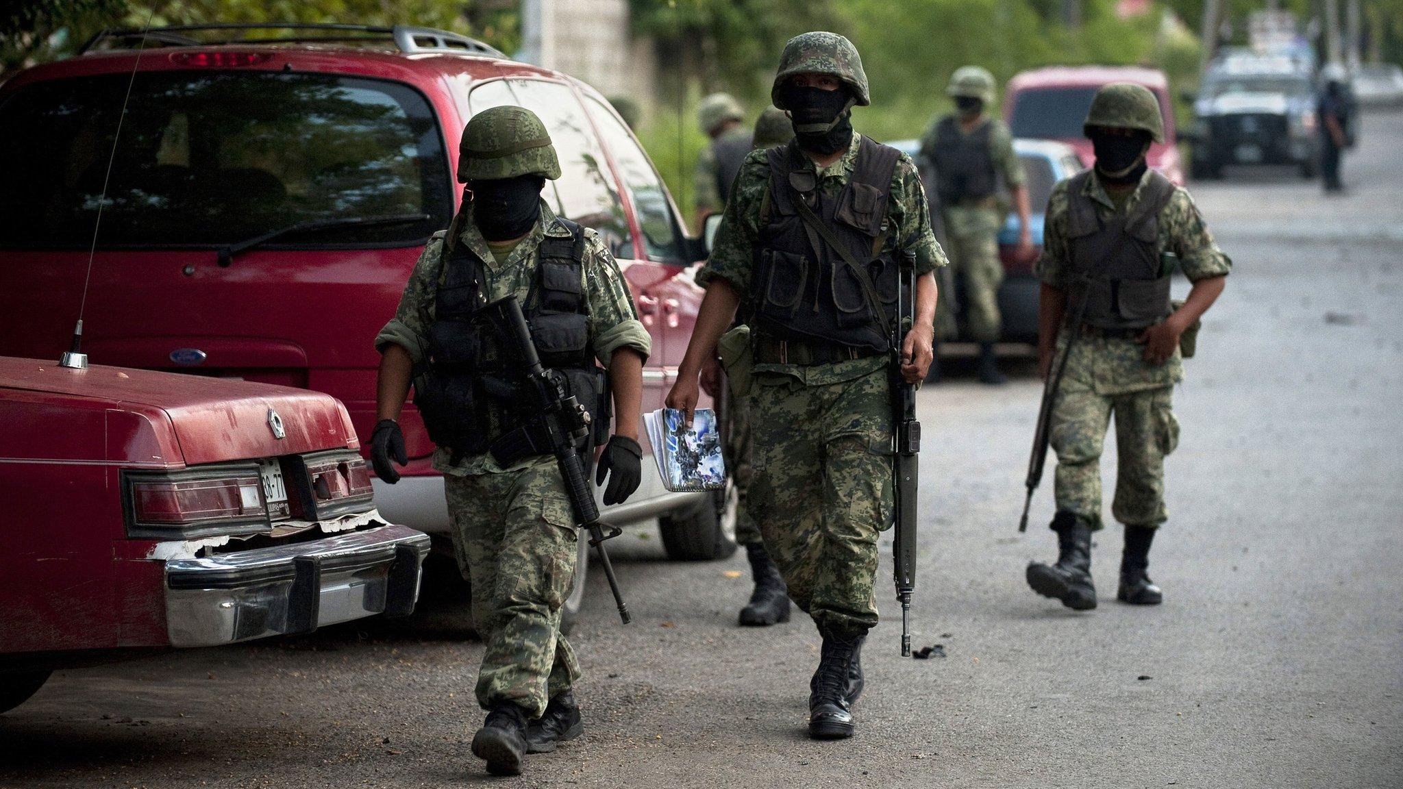 Military patrol in Tamaulipas