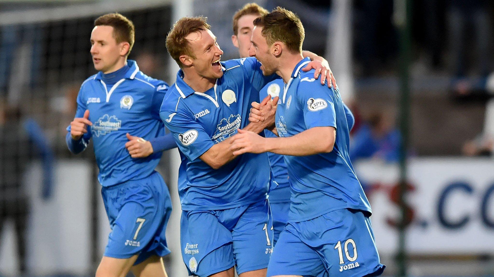 Queen of the South players celebrating