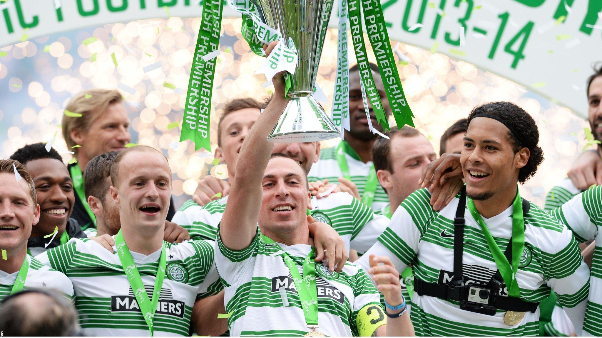 Scott Brown lifts the trophy