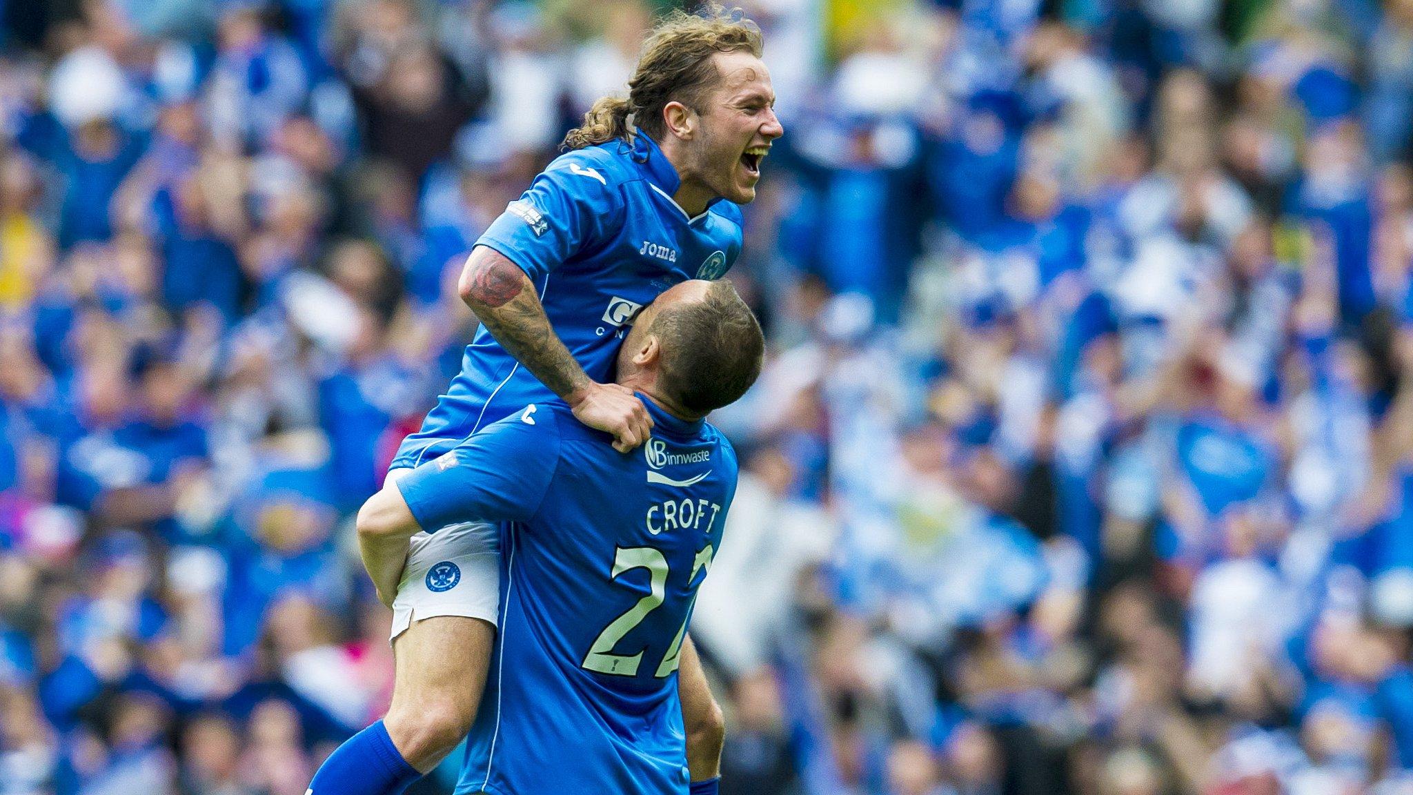 St Johnstone players Stevie May and Lee Croft