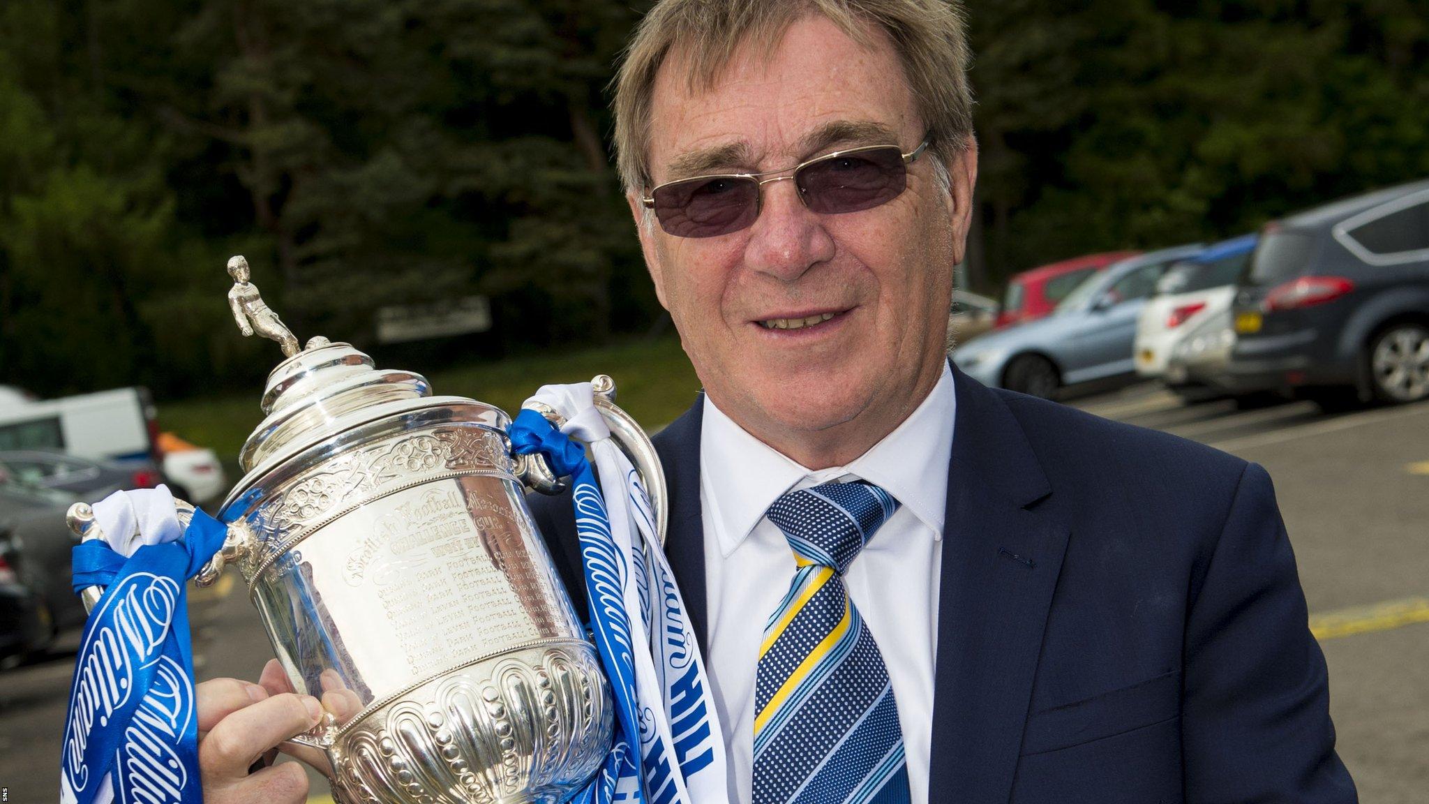 Geoff Brown with the Scottish Cup