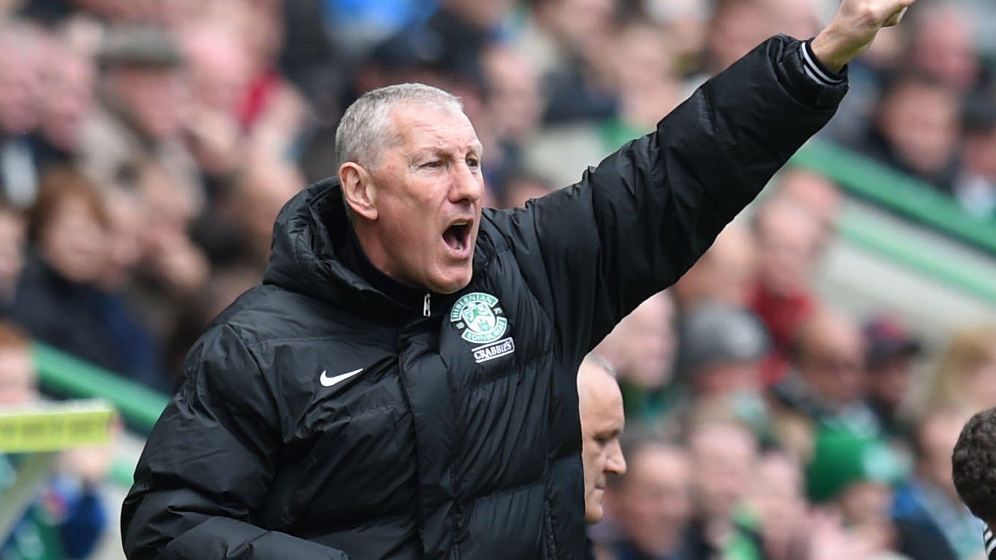 Hibernian manager Terry Butcher