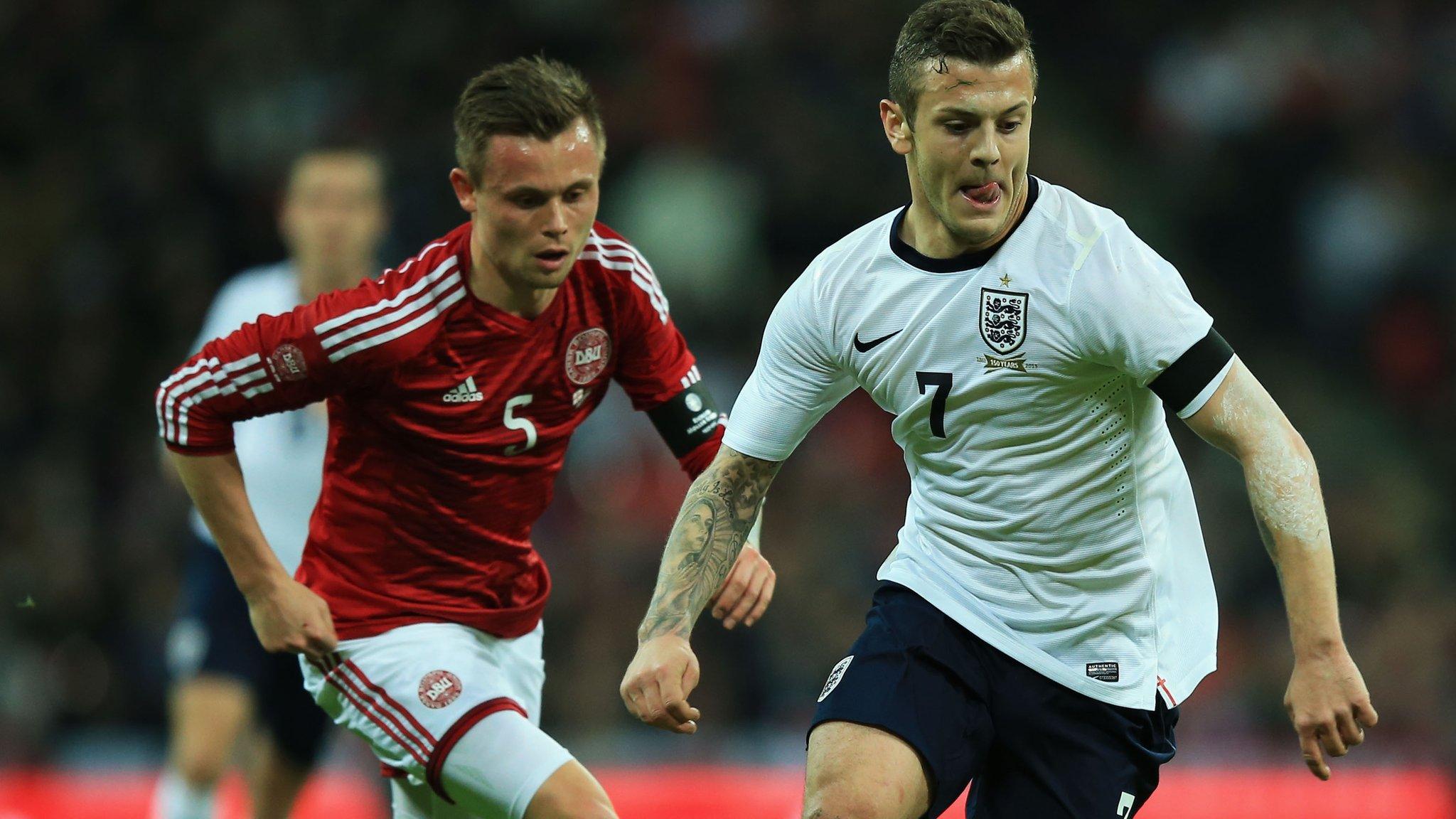 Jack Wilshere in action for England