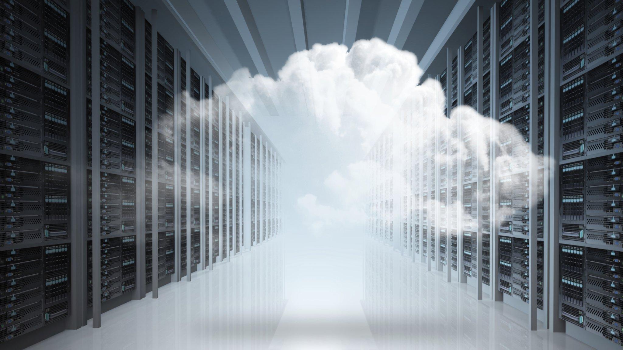 Image of cloud in data centre