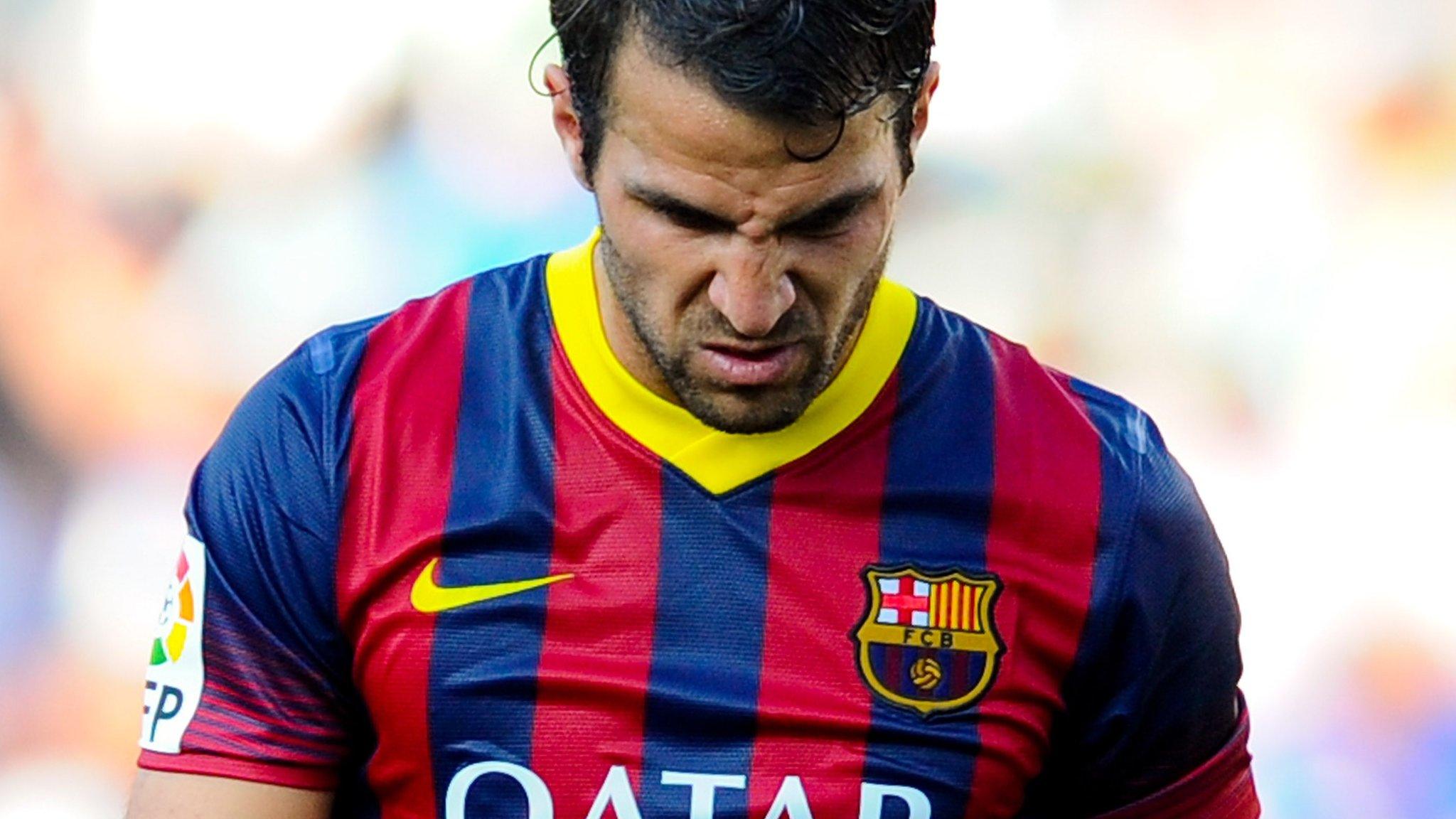 Barcelona's Cesc Fabregas