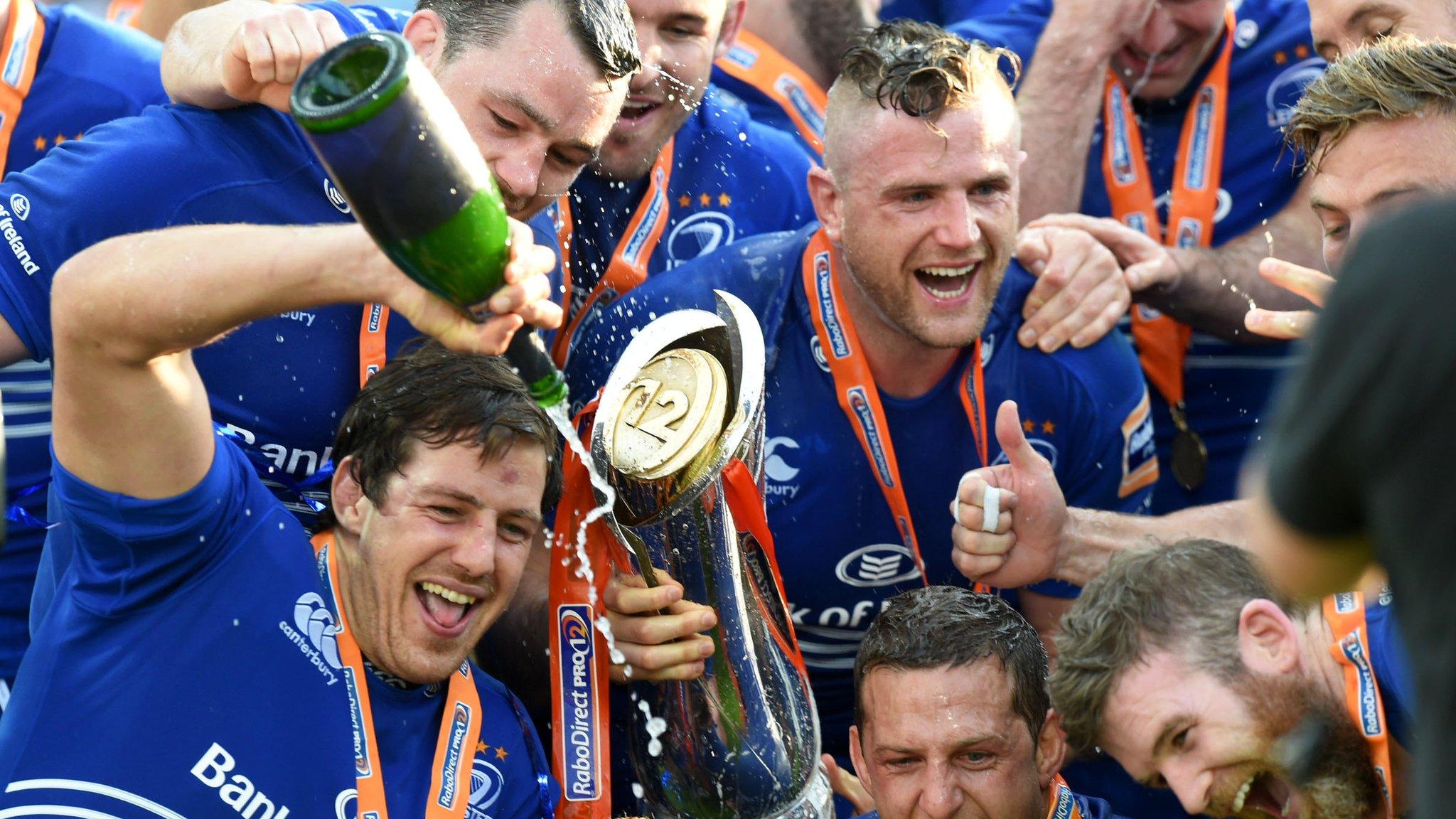 Leinster celebrate their Pro12 success