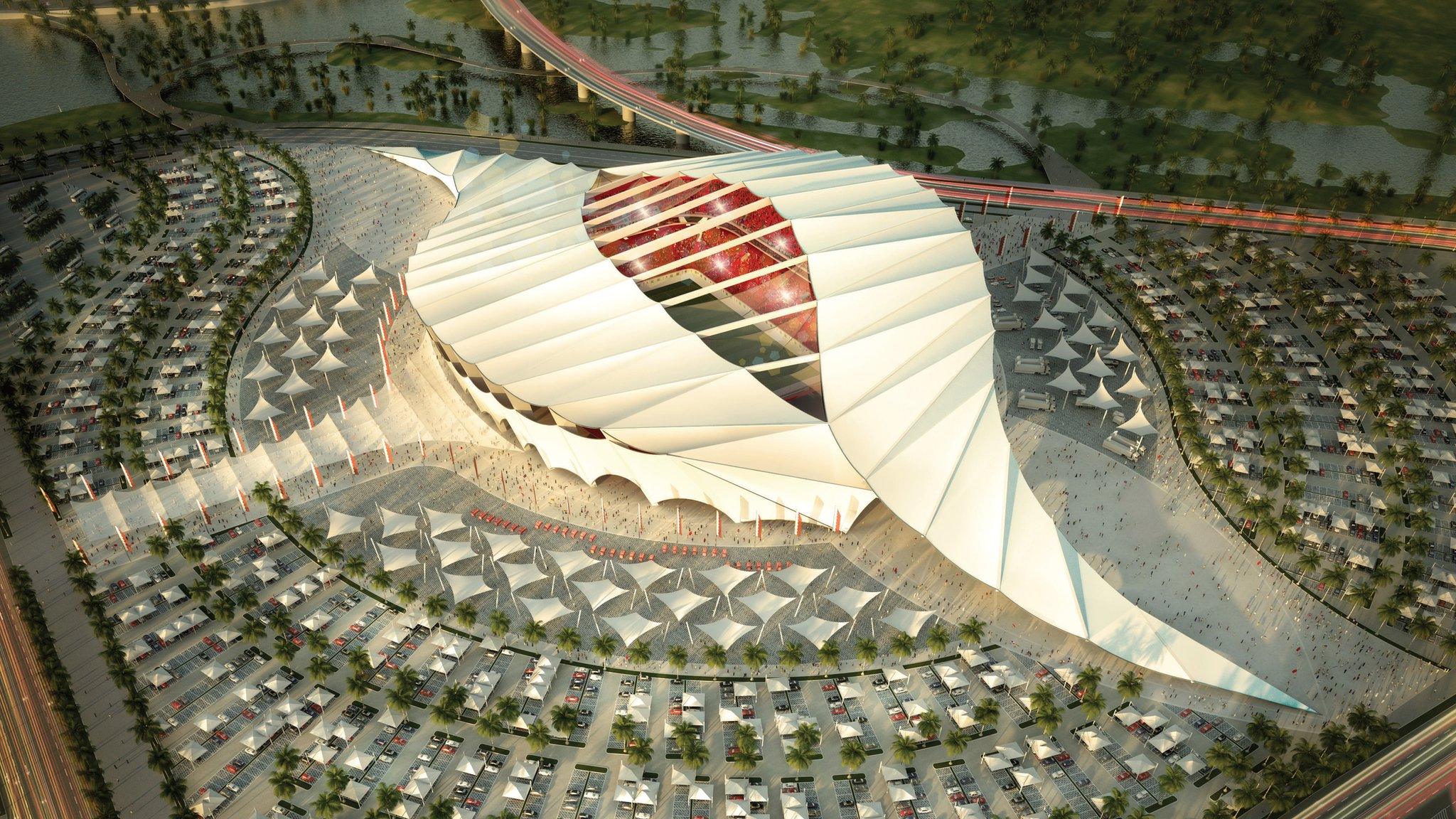 Artists's impression of Al Khor stadium