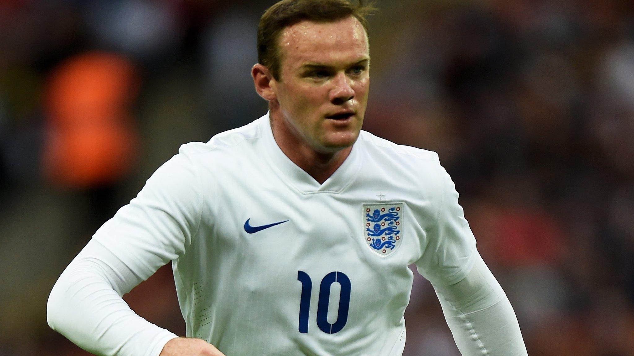 England striker Wayne Rooney