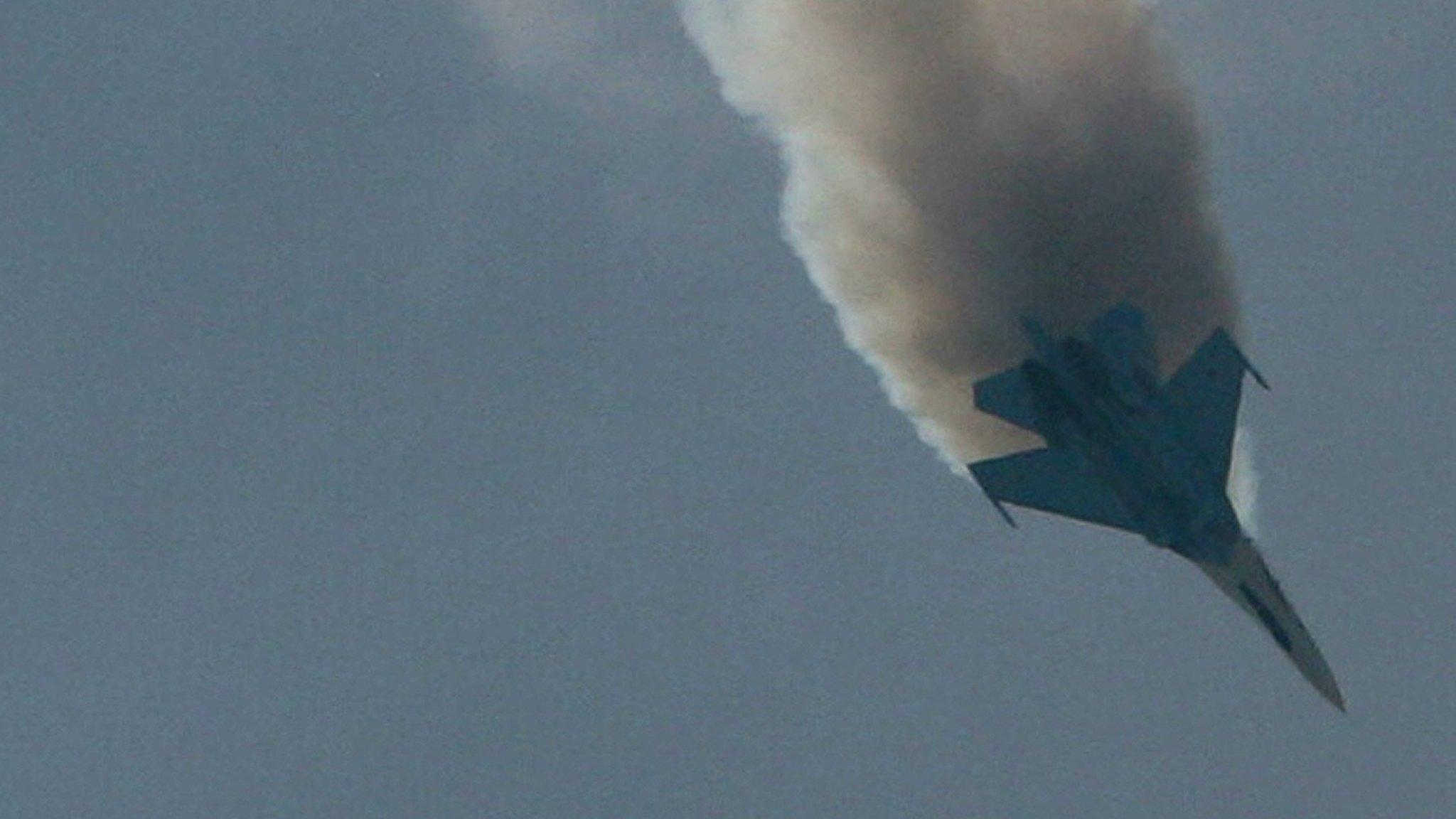 A Russian SU-27 Flanker appeared near Moscow, Russia, on 25 August 2007