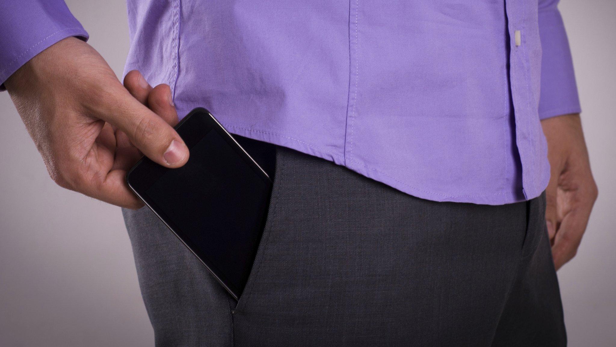 Mobile phone in pocket