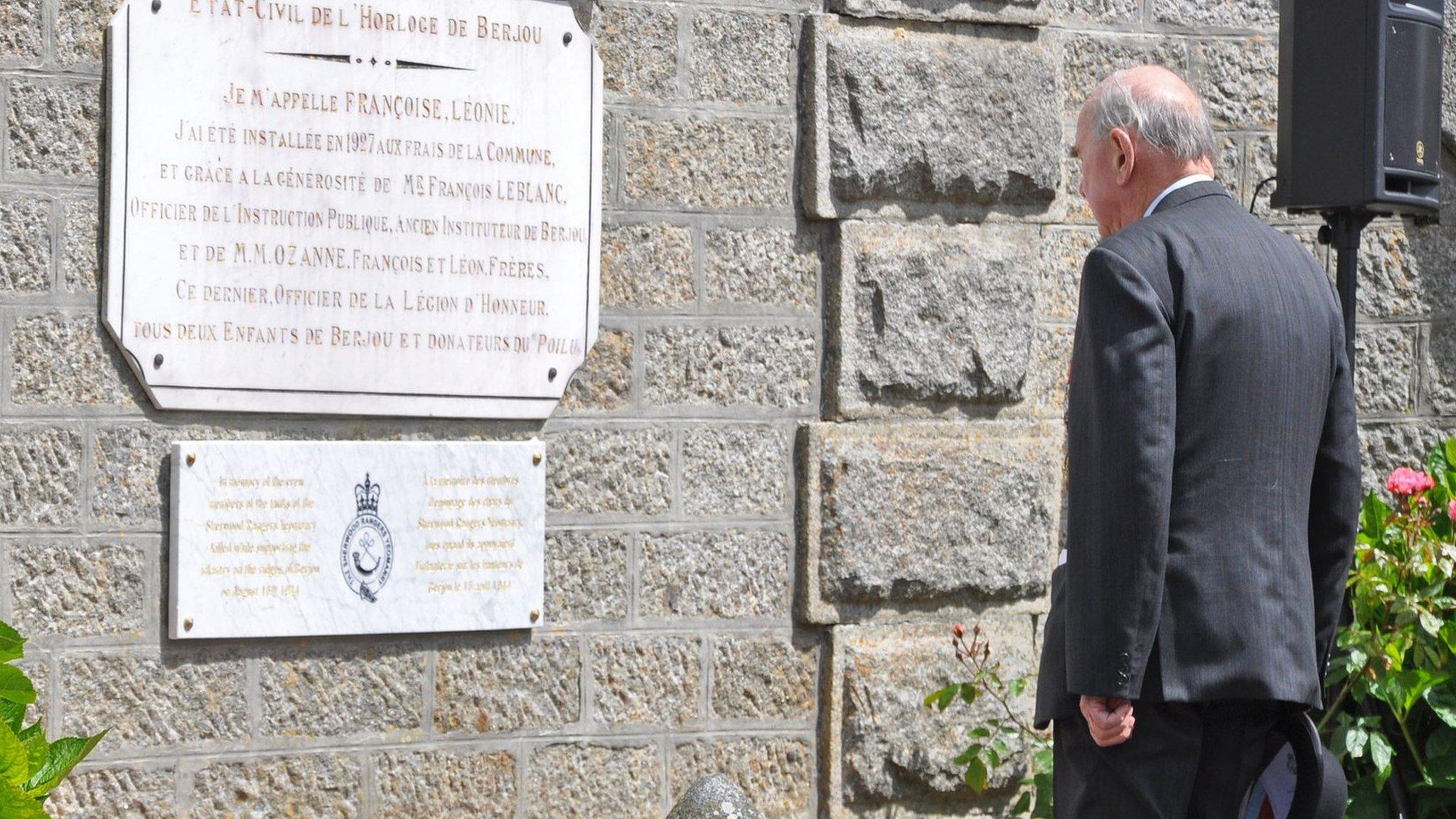 Wreath laid at Berjou