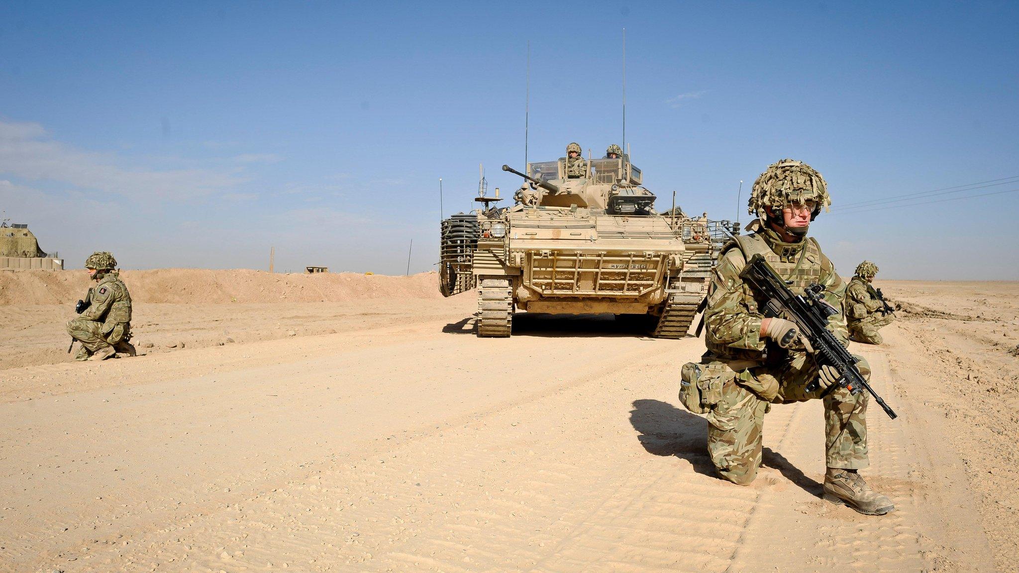 British soldiers in Afghanistan in 2013