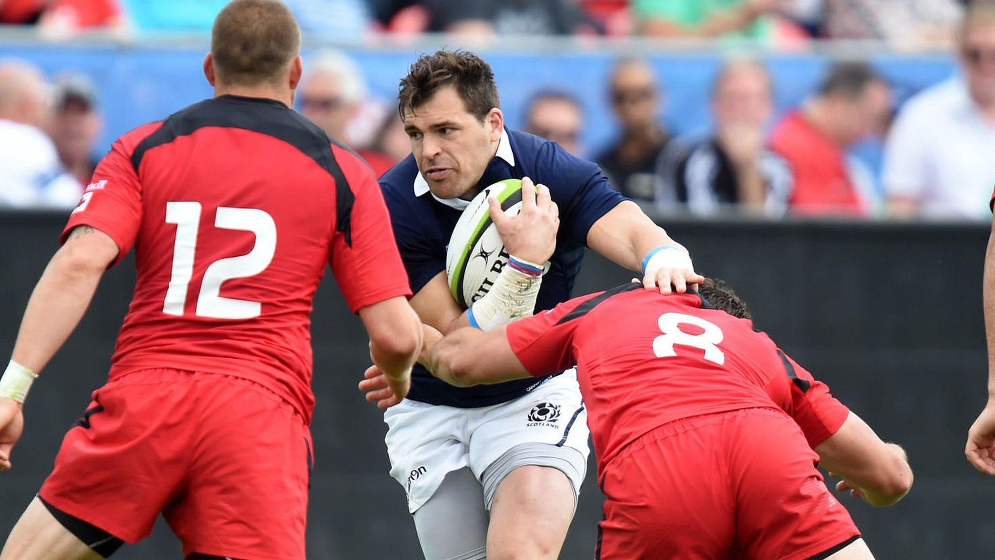 Scotland's Sean Lamont in action for Canada