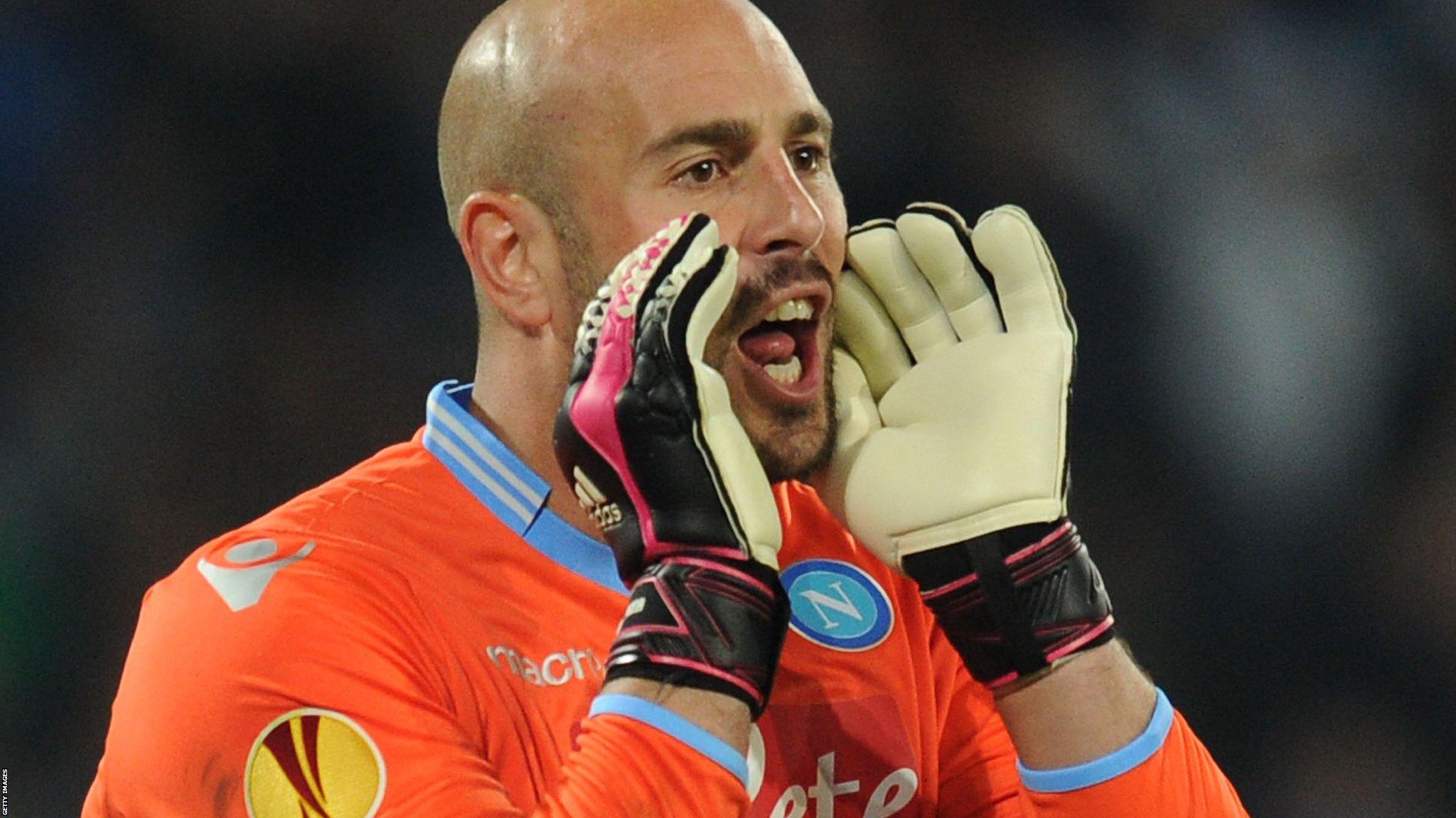 Liverpool's Spain goalkeeper Pepe Reina