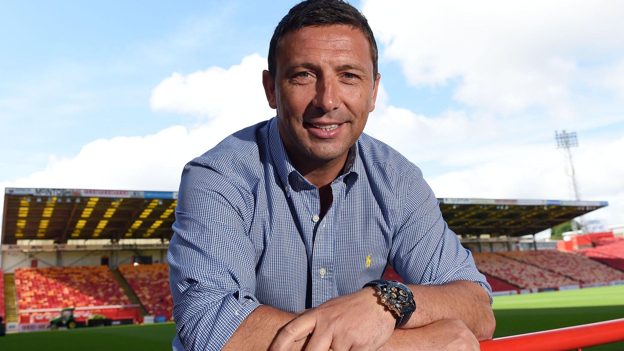 Aberdeen manager Derek McInnes ahead of his team's trip to Dublin