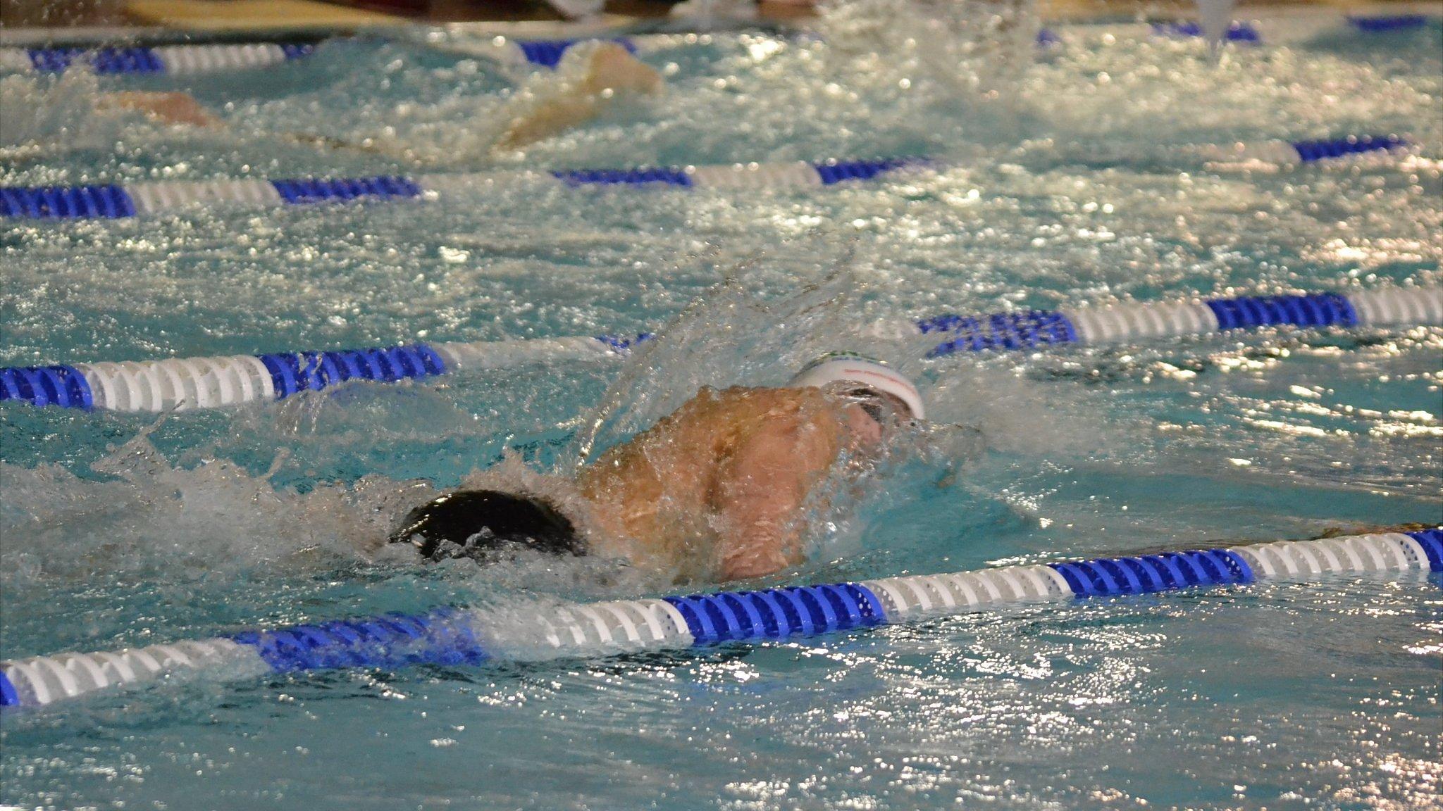 Swimmers in Beau Sejour pool