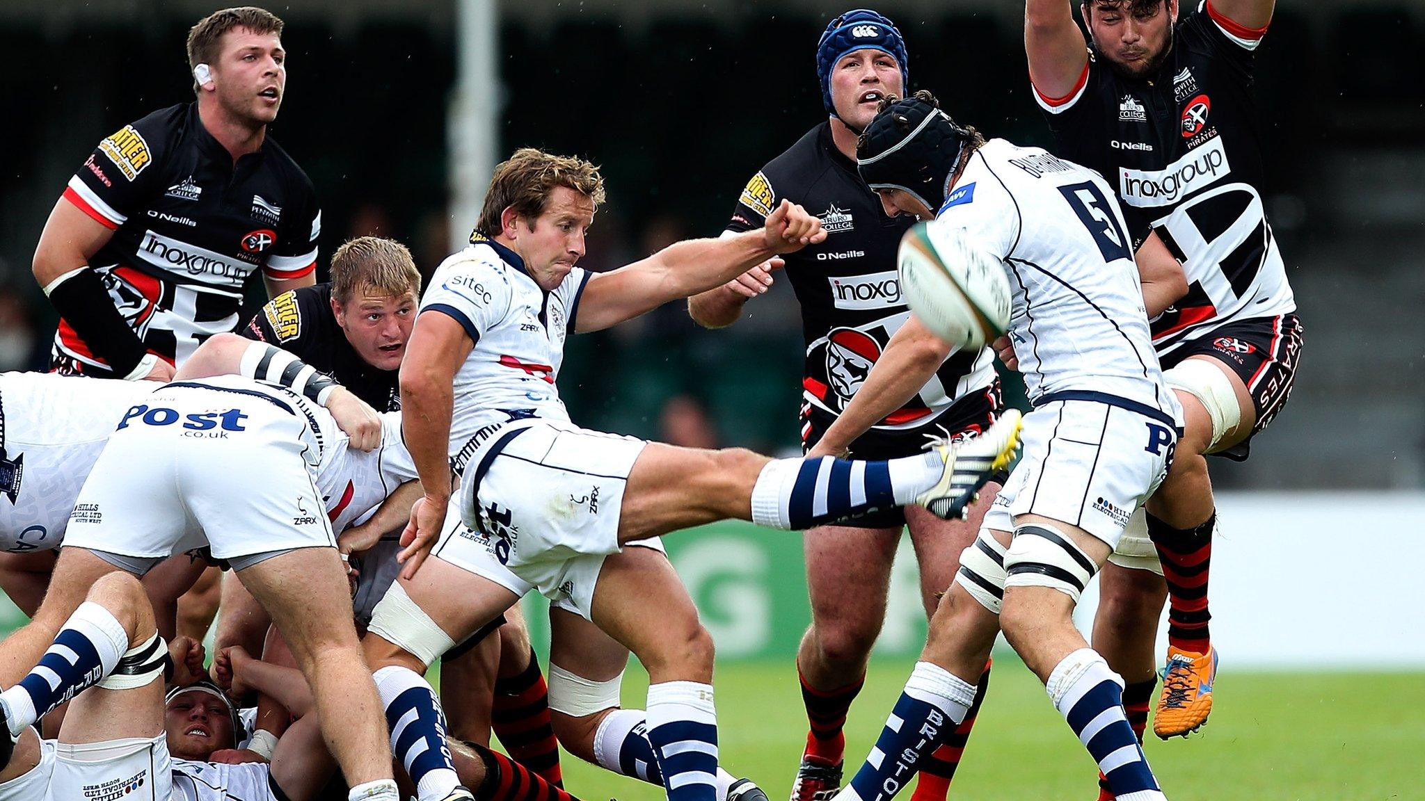 Cornish Pirates beat play-off losers Bristol in their opening day clash at Exeter's Sandy Park