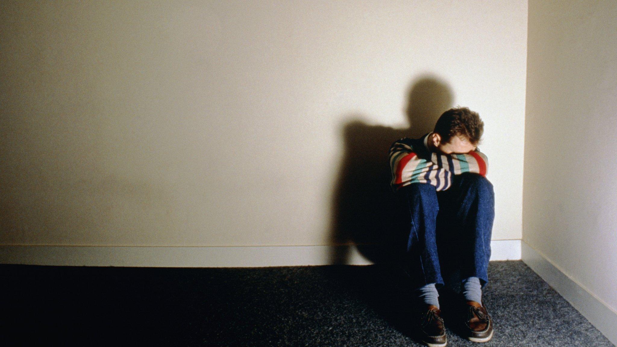 Depressed man