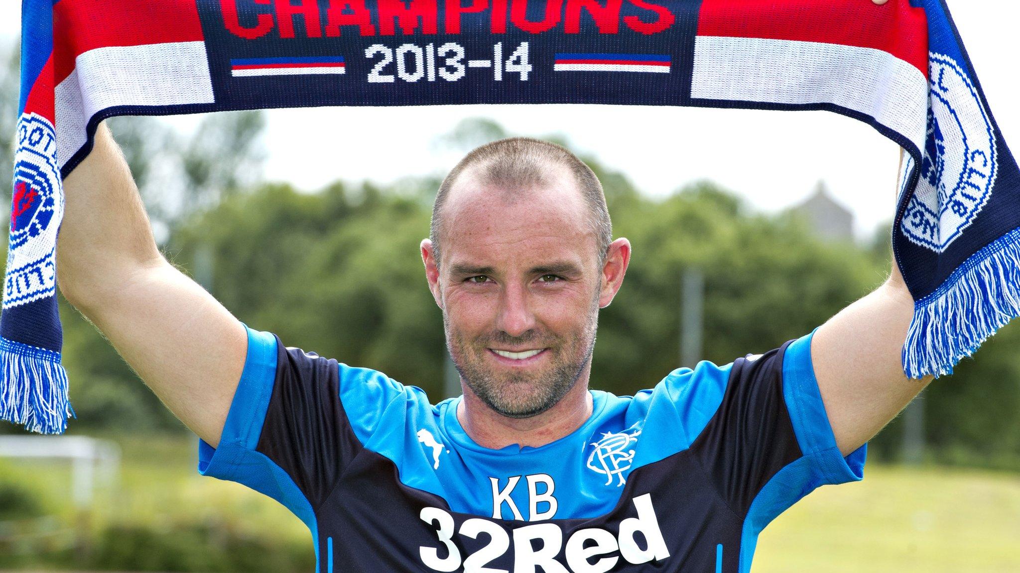 Kris Boyd at Murray Park after signing for Rangers