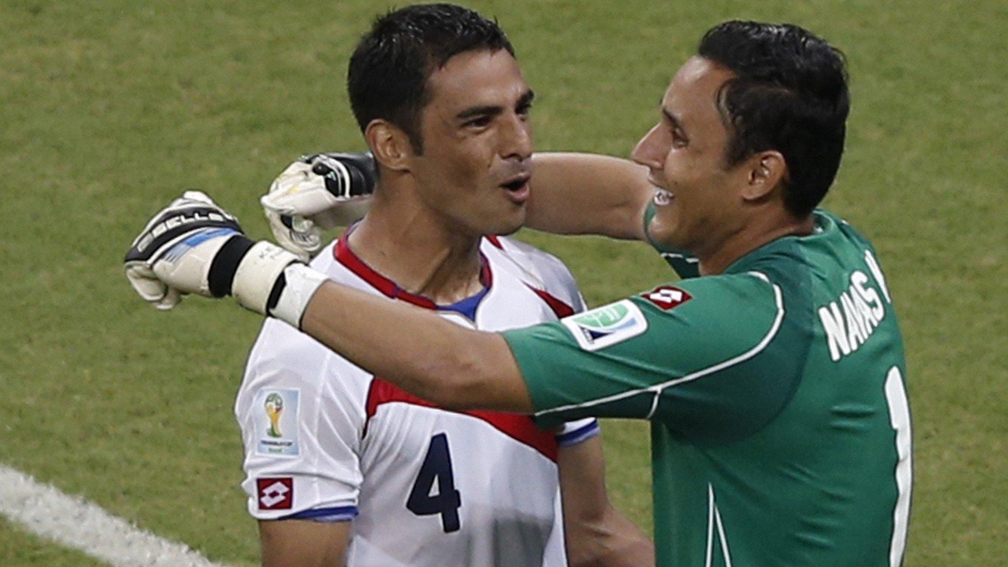 Michael Umana and Keylor Navas