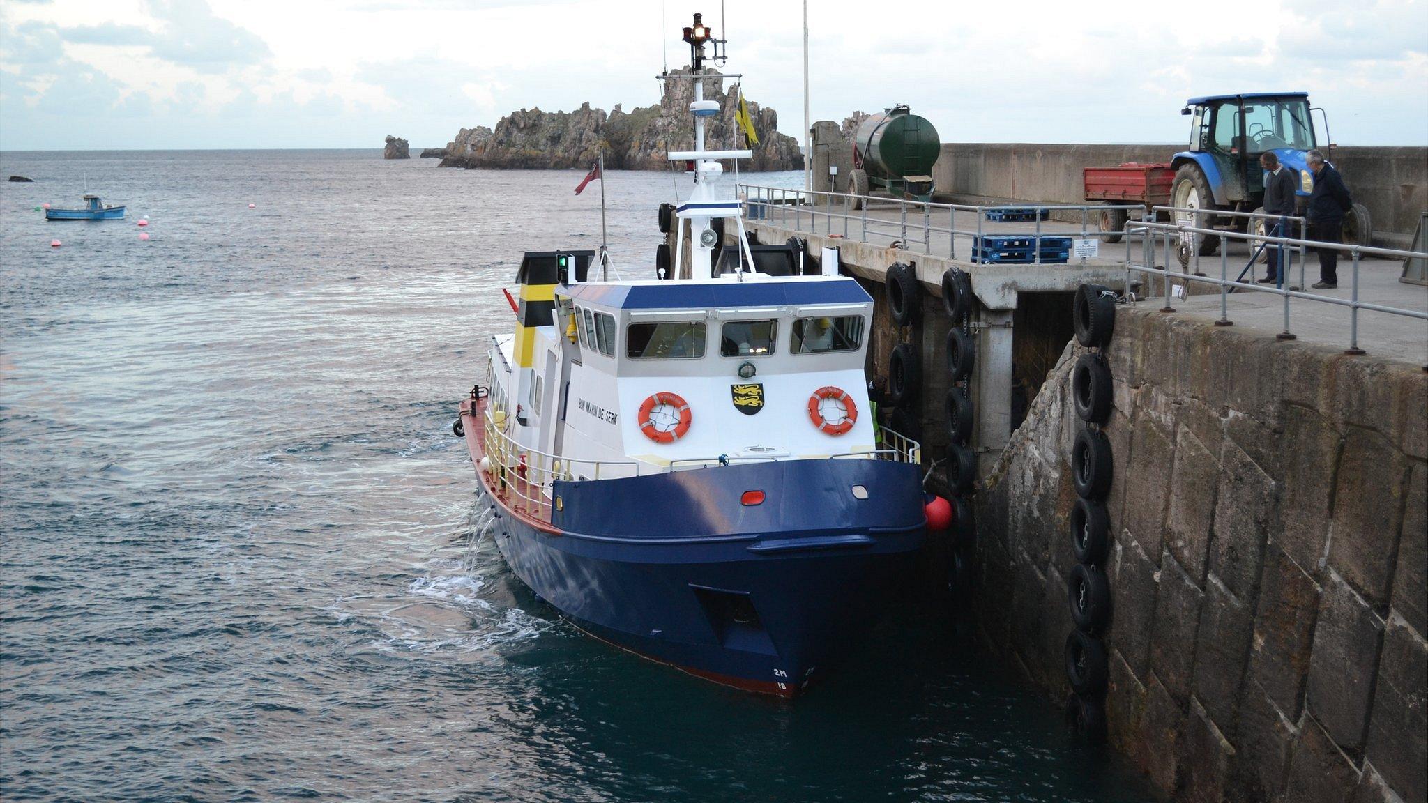 Ferry Bon Marin de Serk in La Maseline Harbour