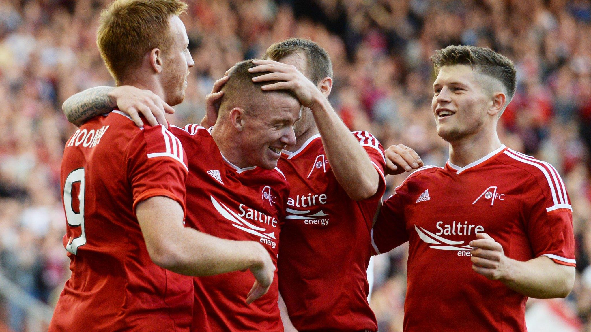 Aberdeen beat Daugava Riga 5-0 in Europa League qualifying