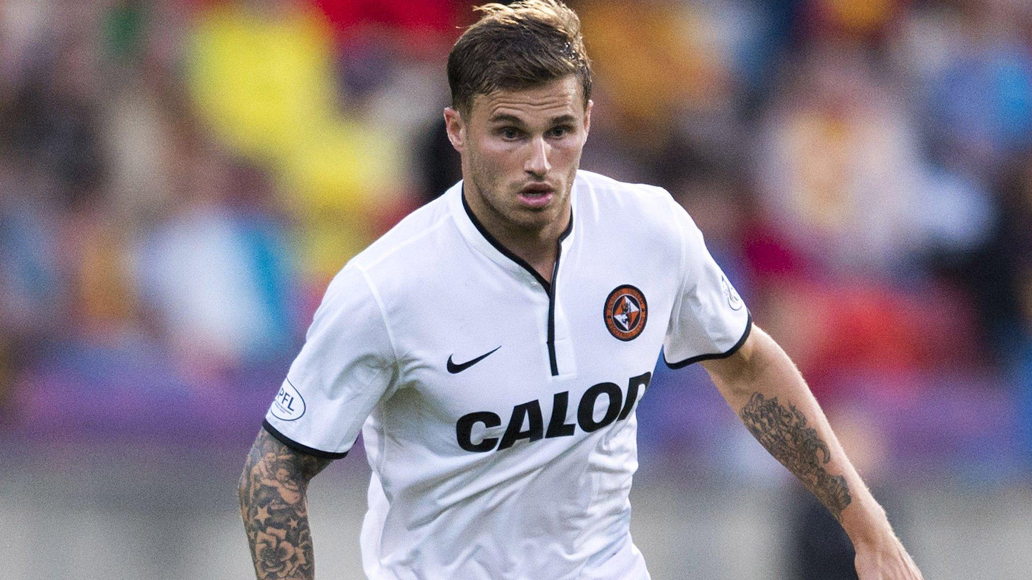 David Goodwillie during his loan stint with Dundee United last season