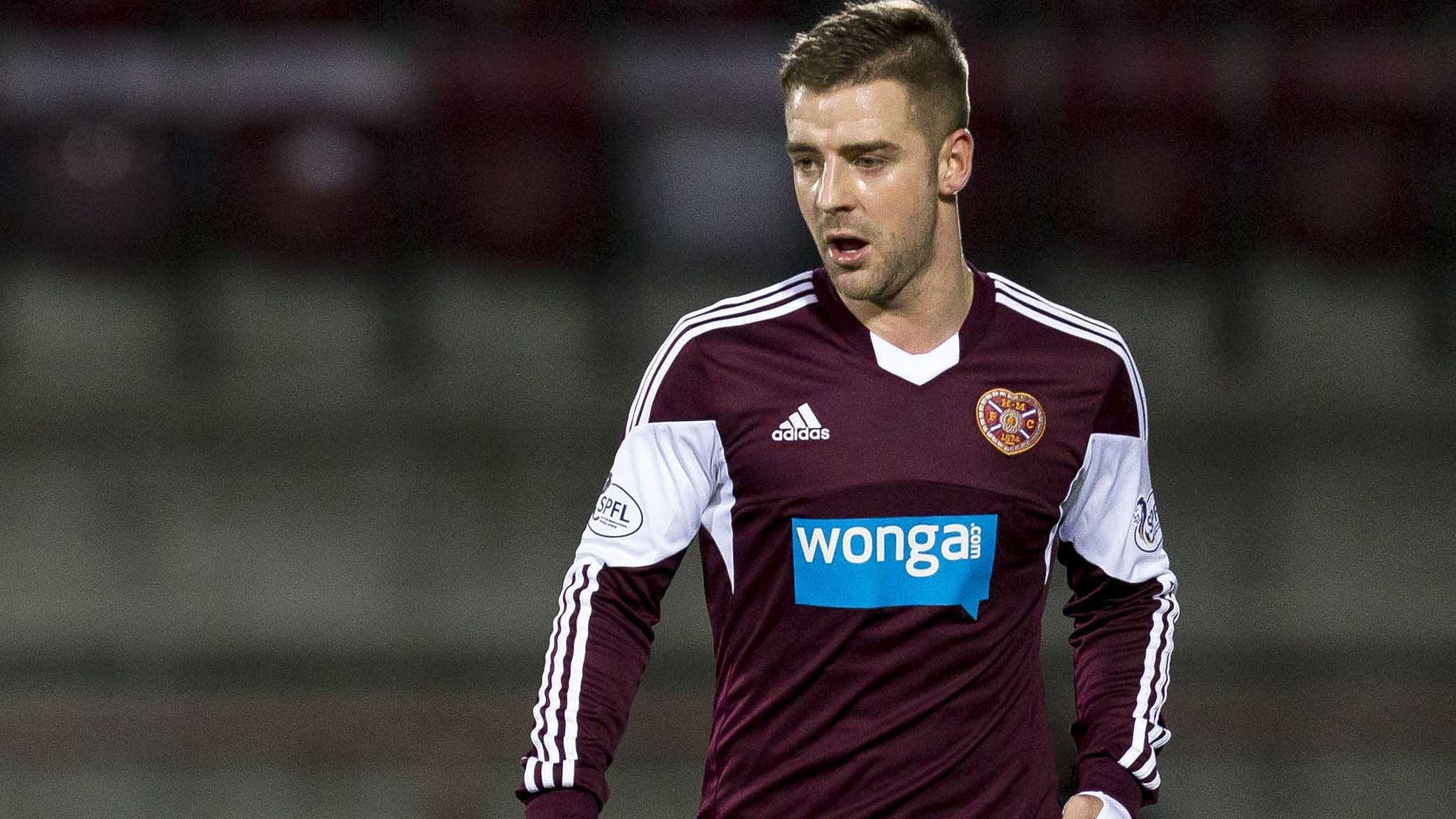 Hearts midfielder Scott Robinson