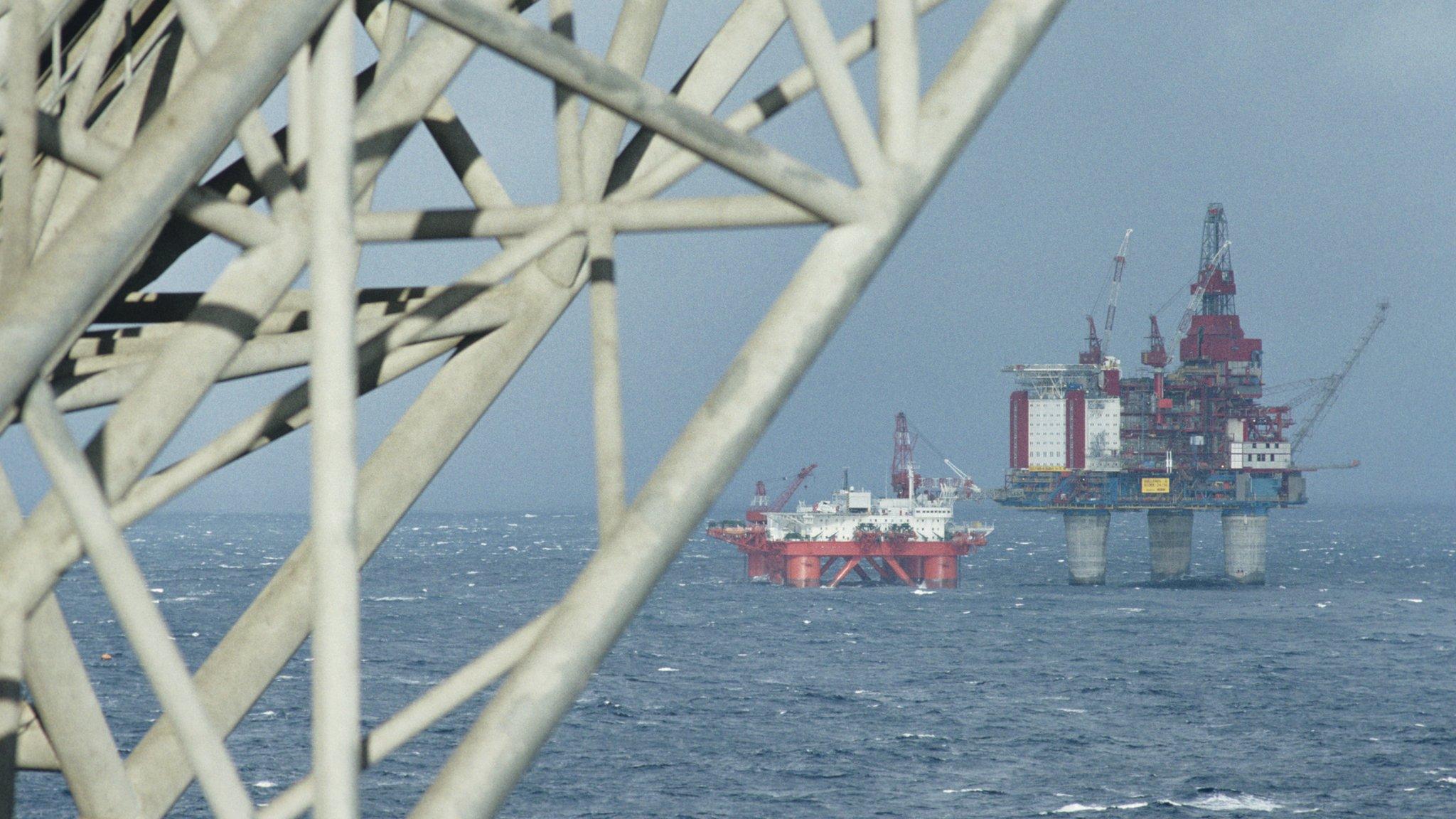 North Sea oil platform