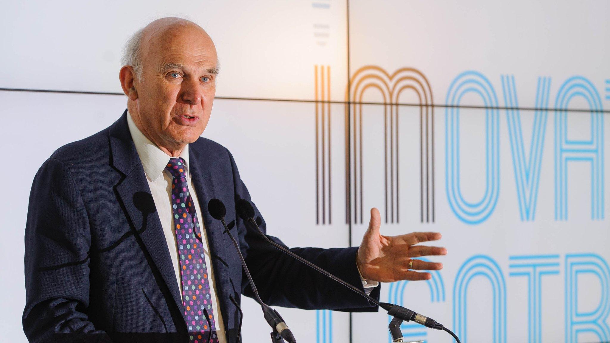 Business Secretary, Vince Cable