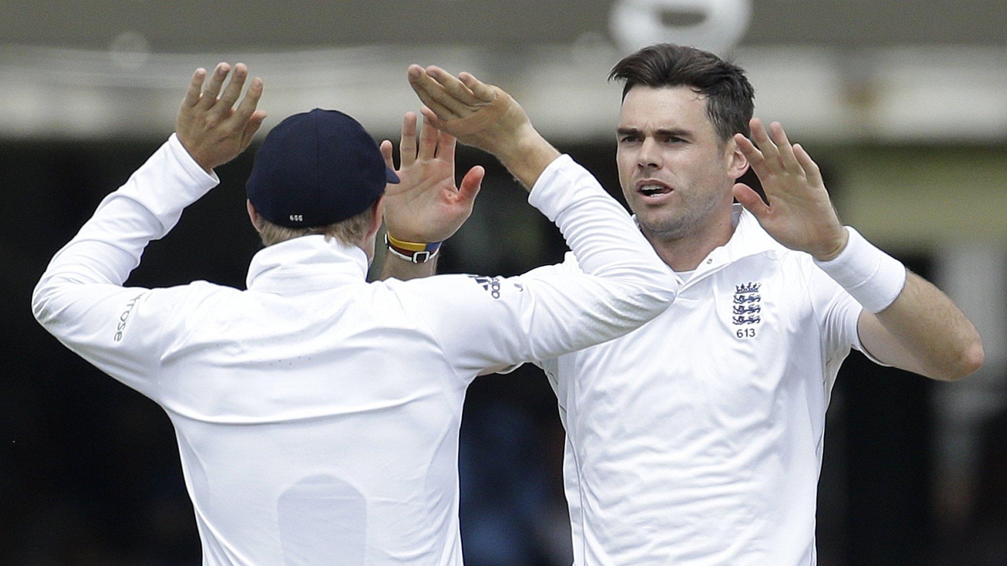 England's James Anderson