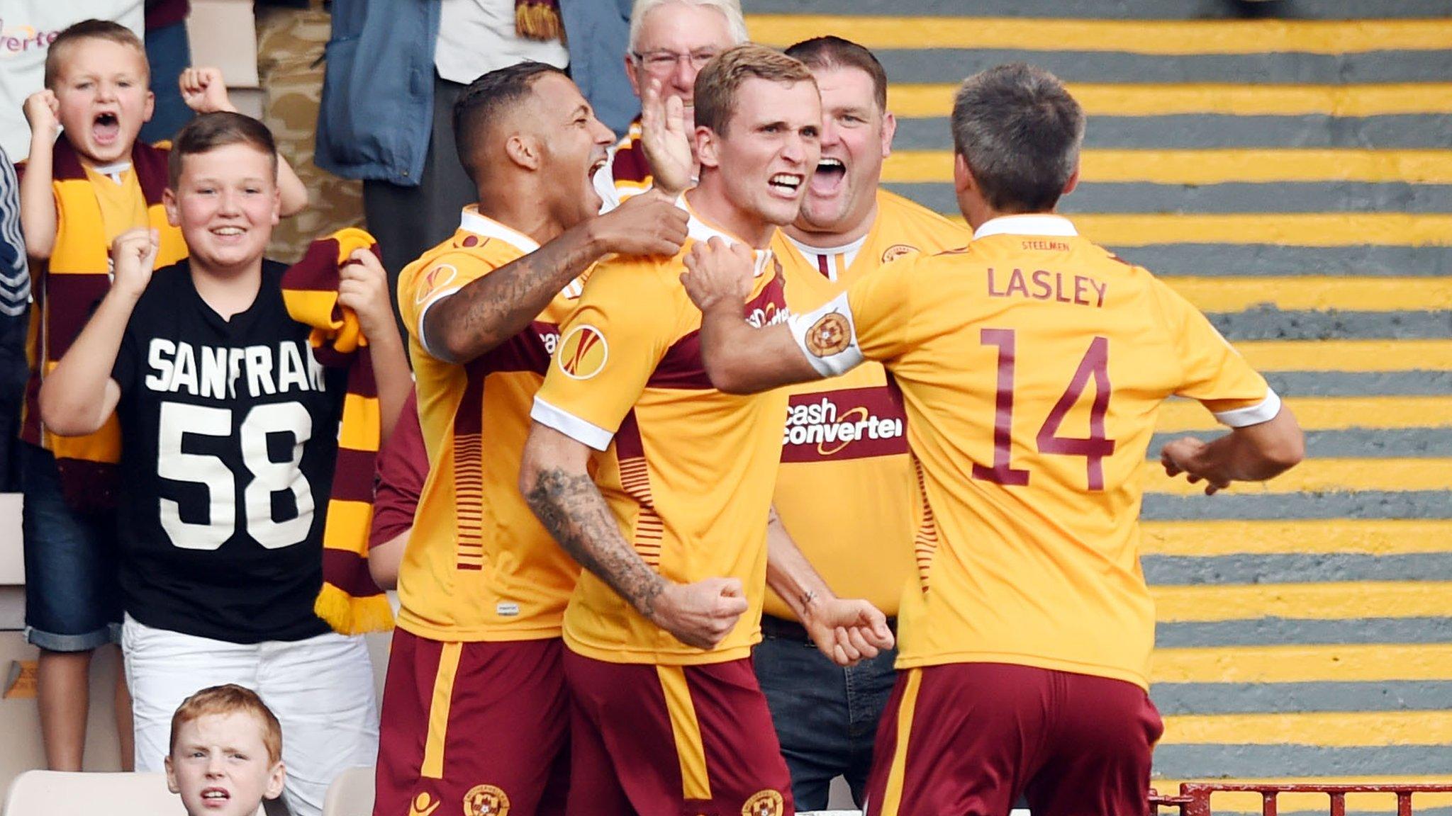 Motherwell took an early lead at Fir Park