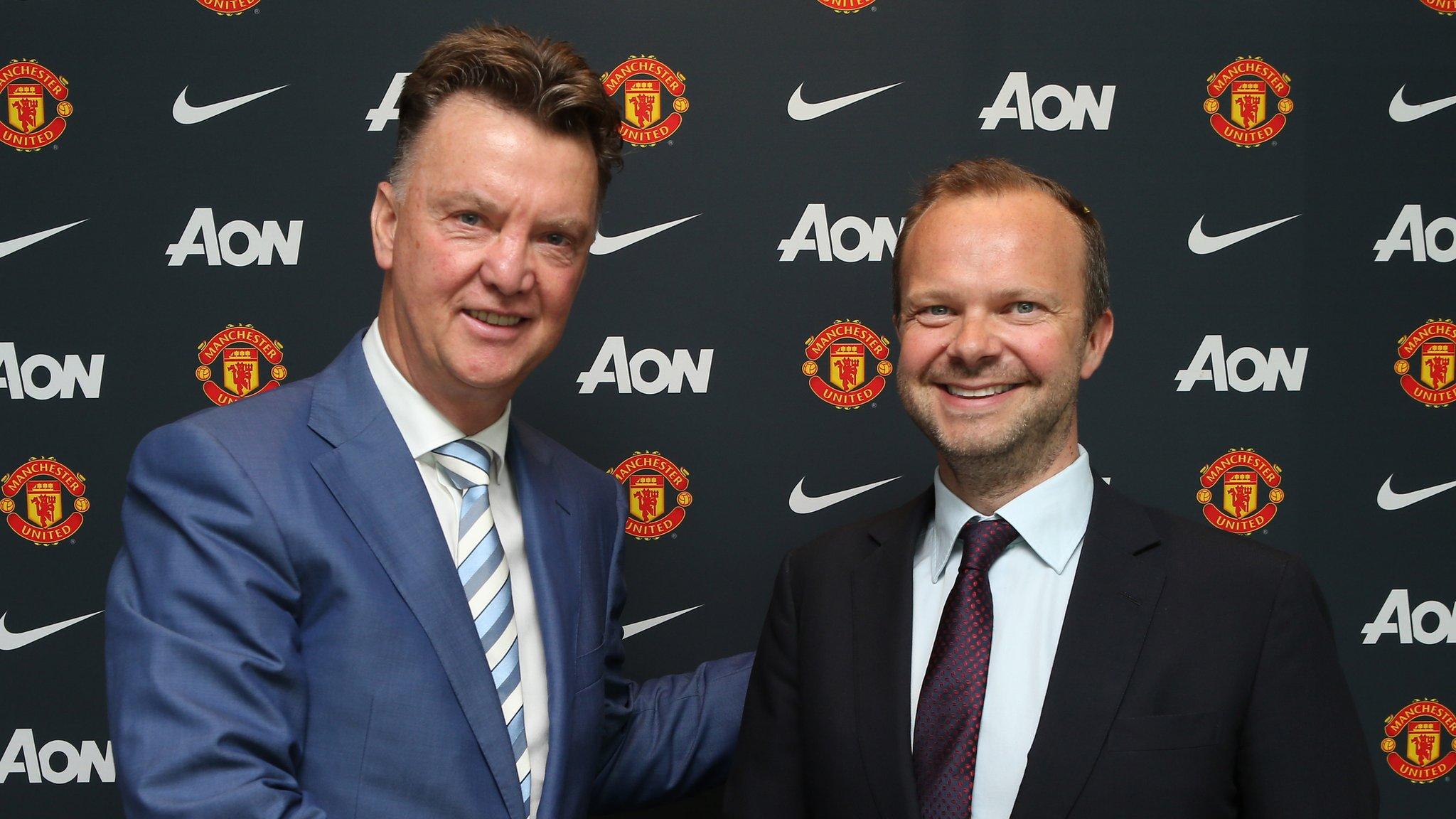 Ed Woodward and Louis Van Gaal Manchester United