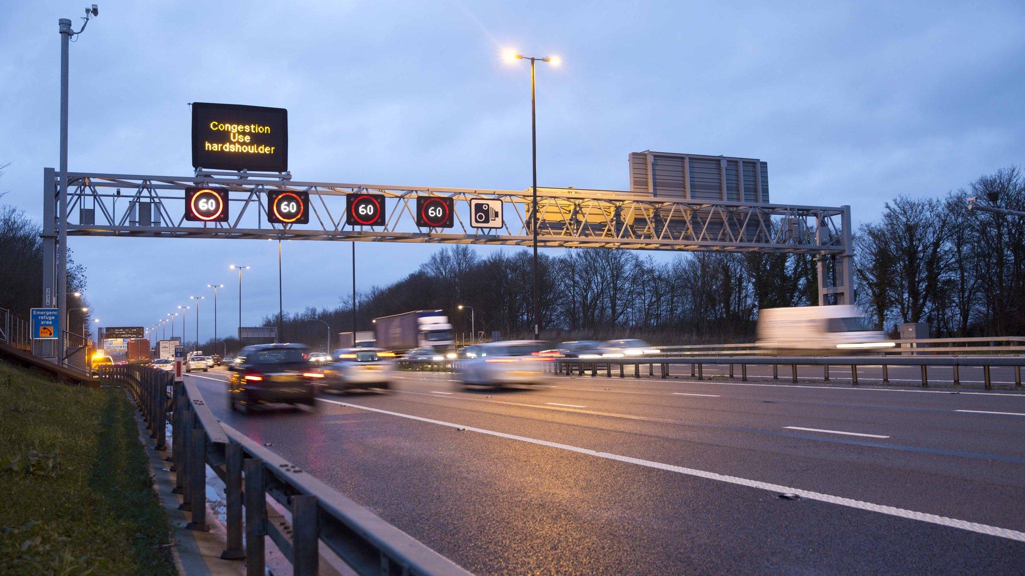 'Smart motorway' in operation on the M4/M5 junction