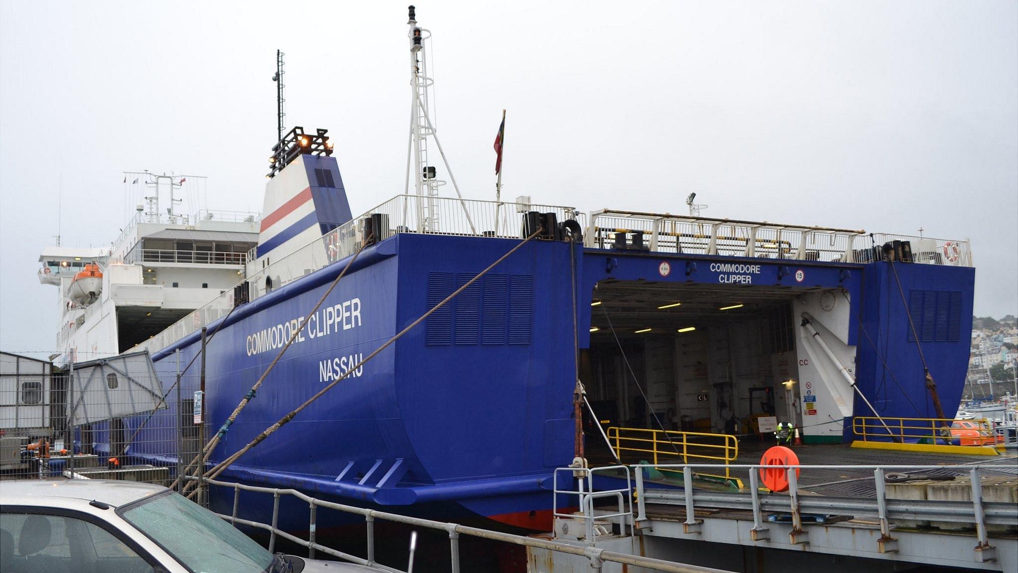 Commodore Clipper in Guernsey's St Peter Port Harbour