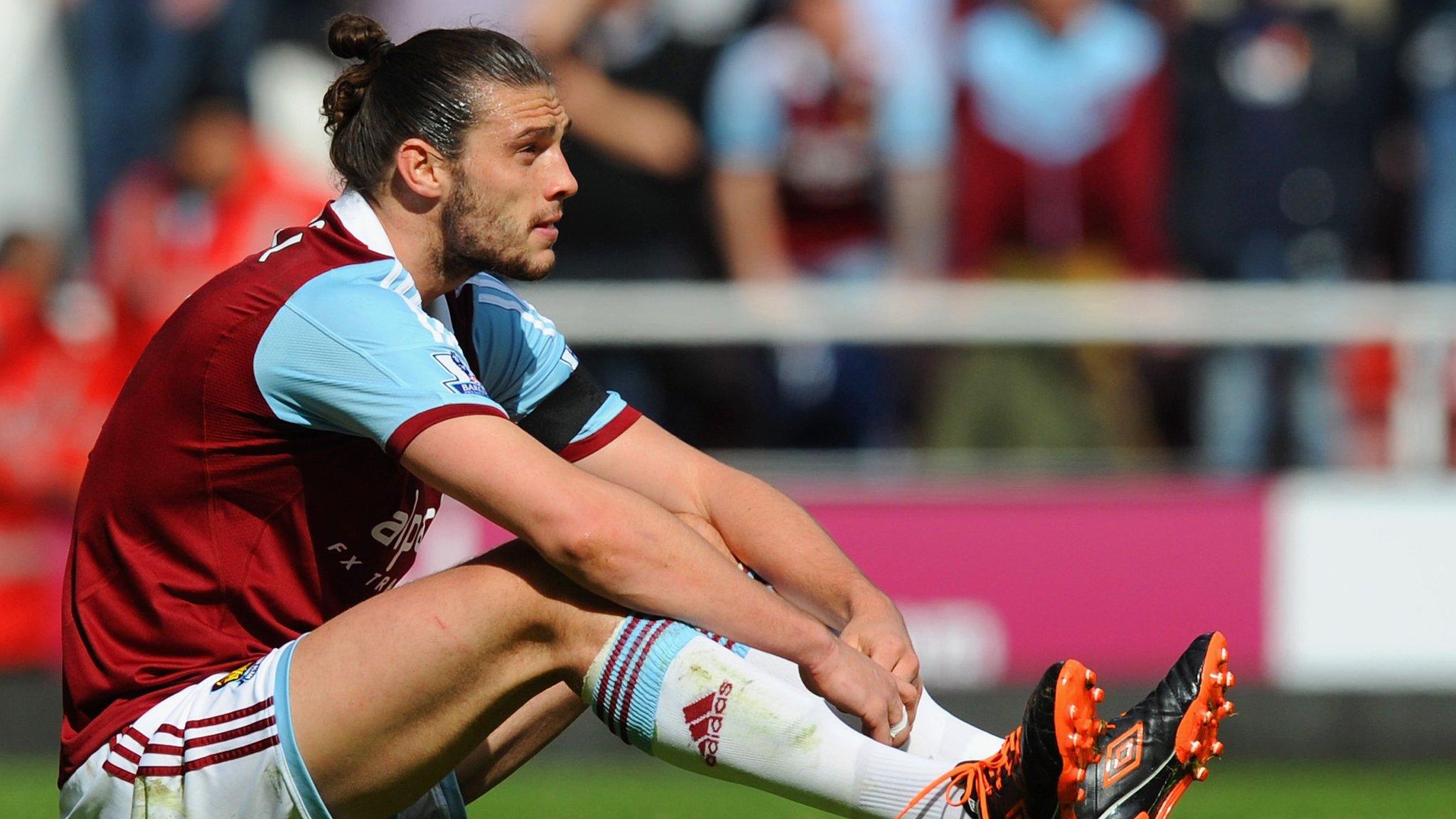 West Ham striker Andy Carroll