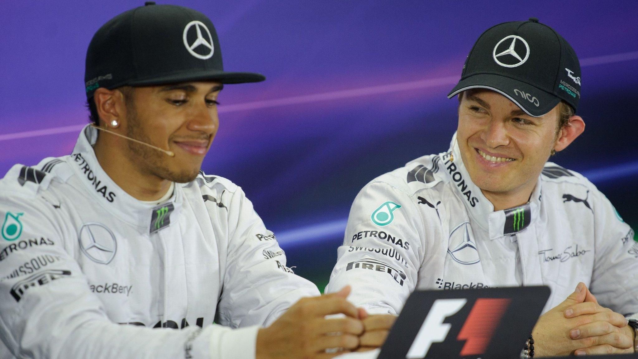 Hamilton and Rosberg