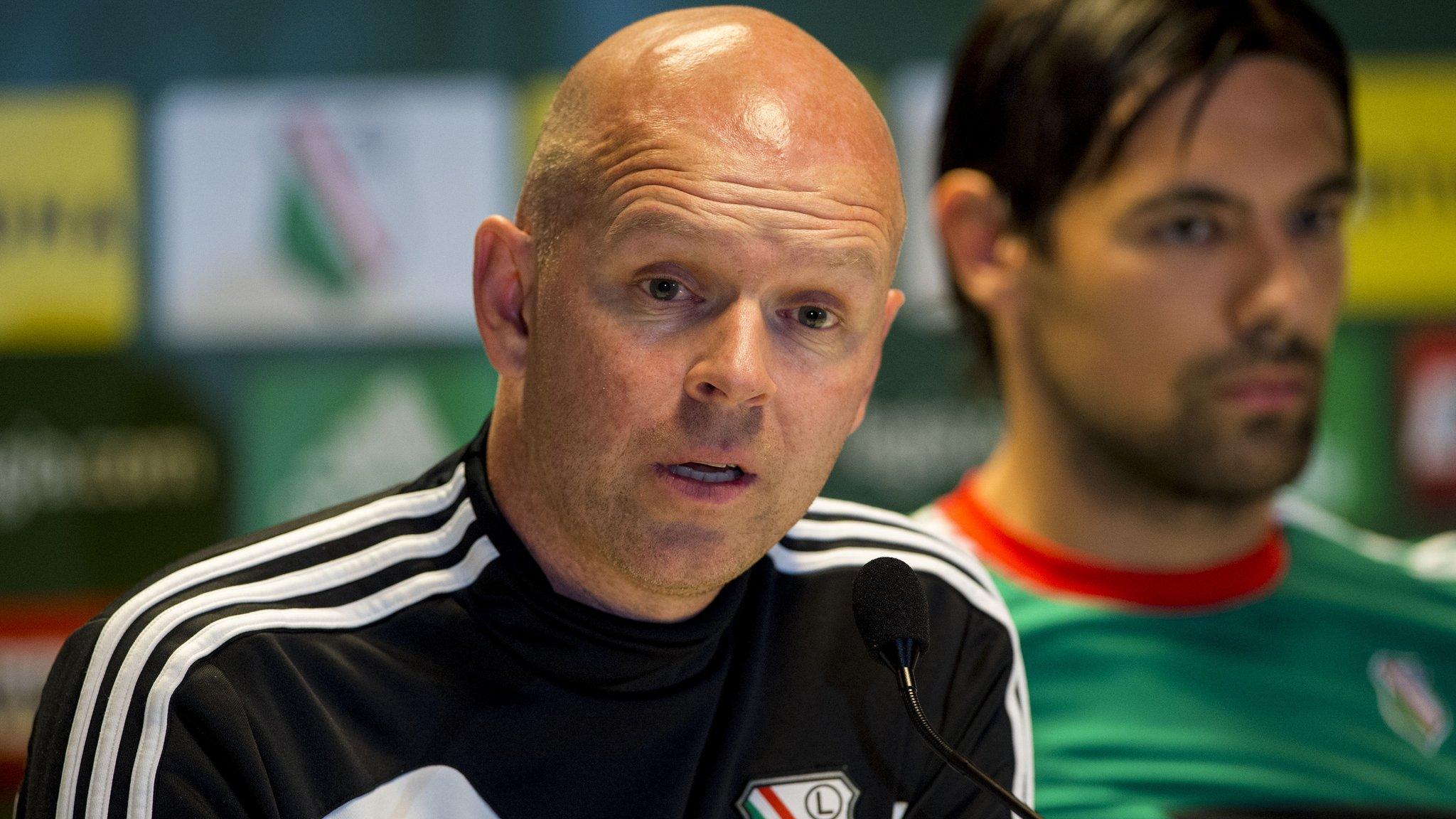 Legia Warsaw manager Henning Berg