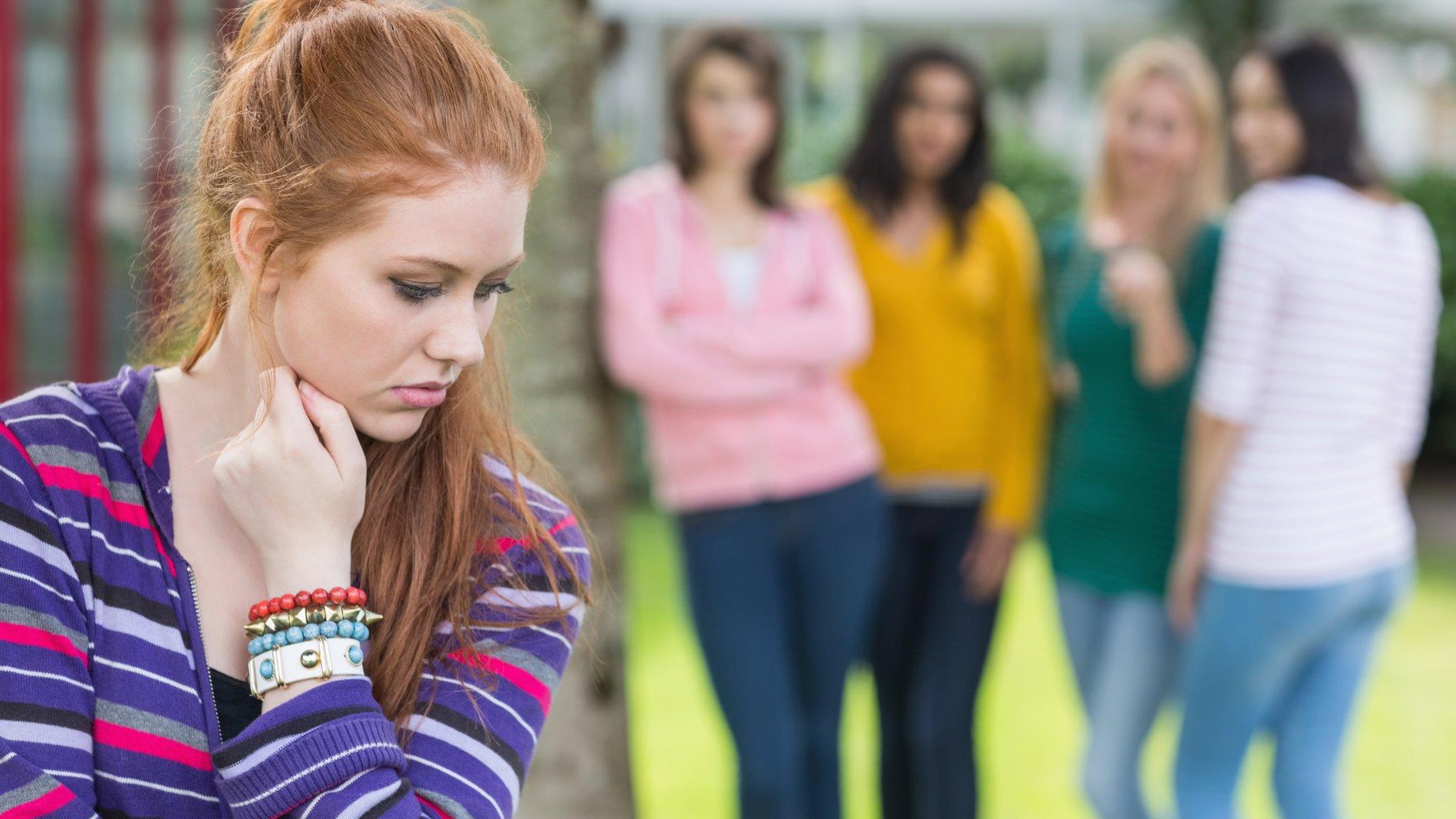 Girl being bullied