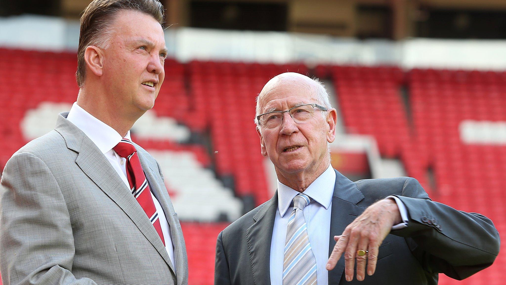 Louis van Gaal and Bobby Charlton