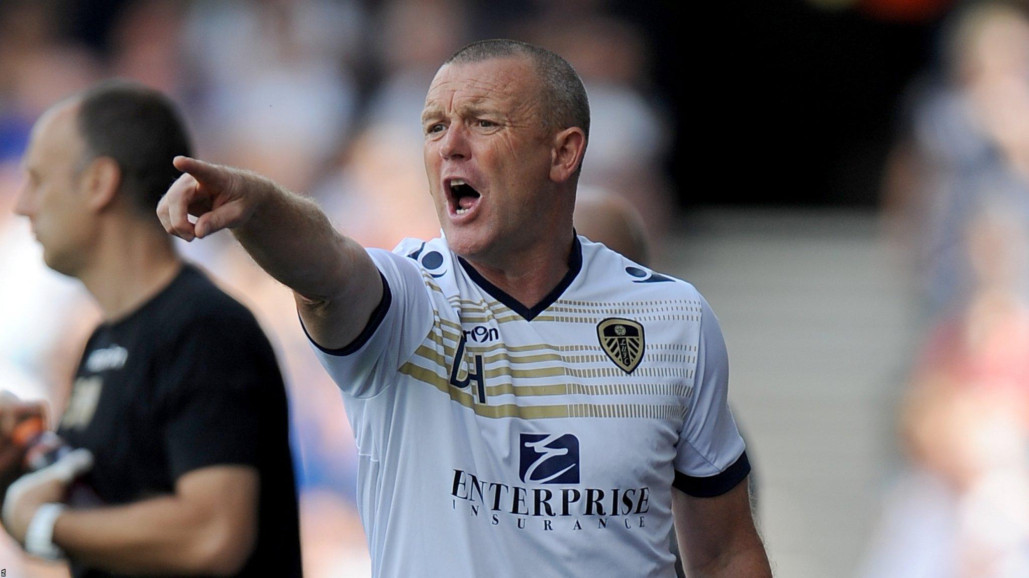 Leeds United head coach Dave Hockaday