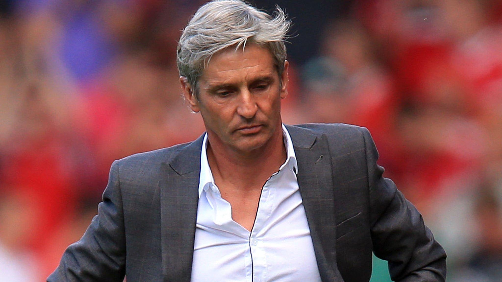 Blackpool manager Jose Riga